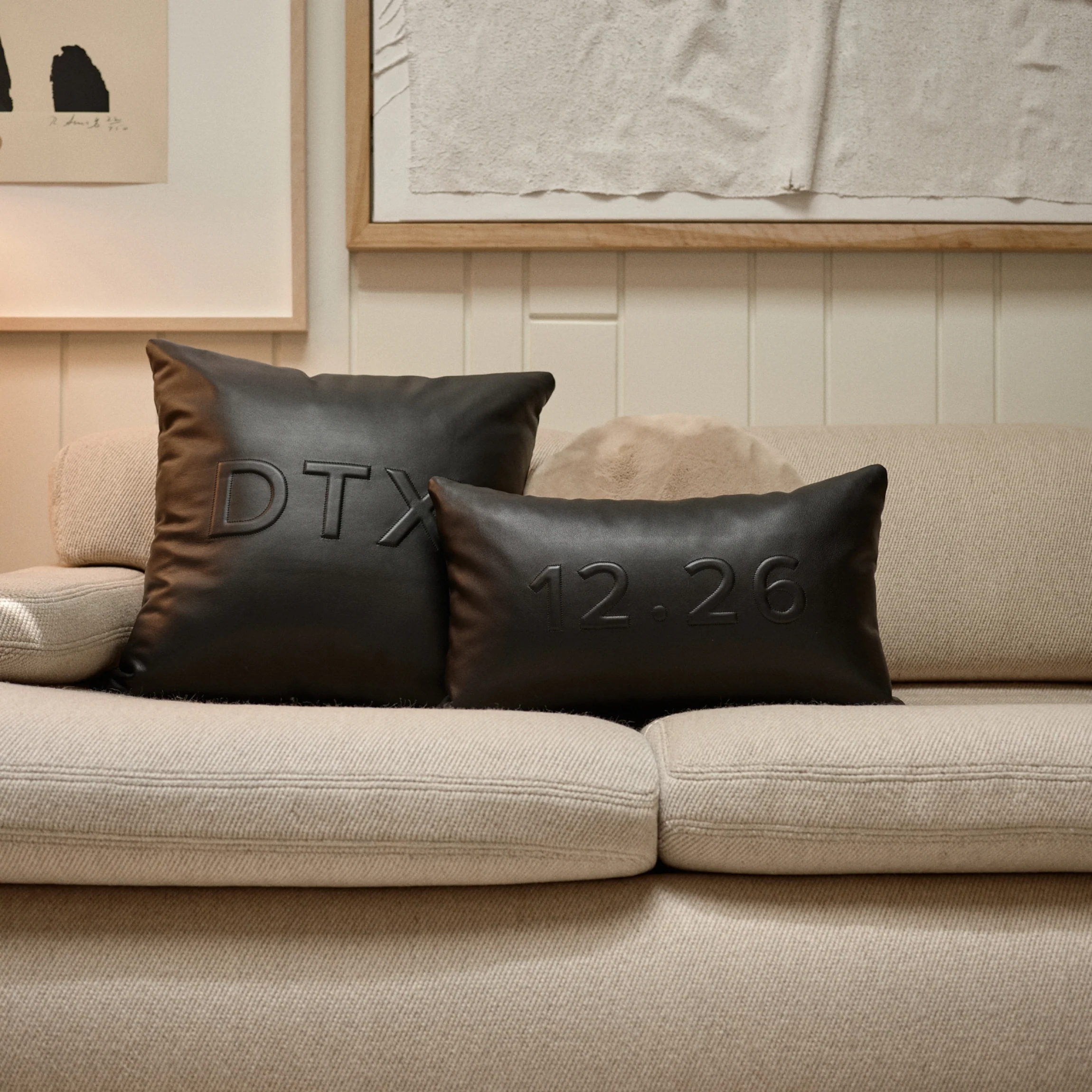 20x20 Square Pillow Black Onyx - Image 2