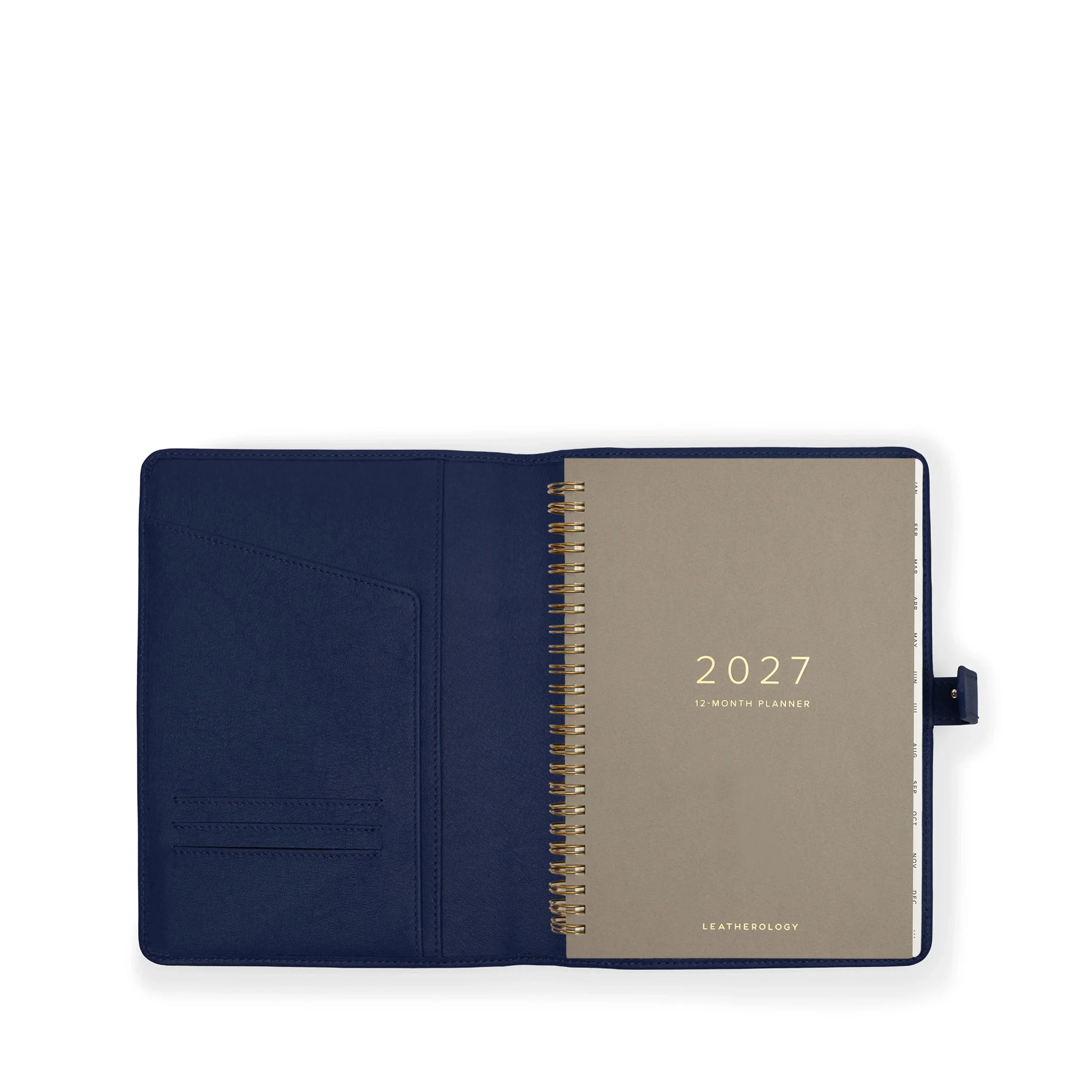 A5 2027 Snap Planner Navy Blue