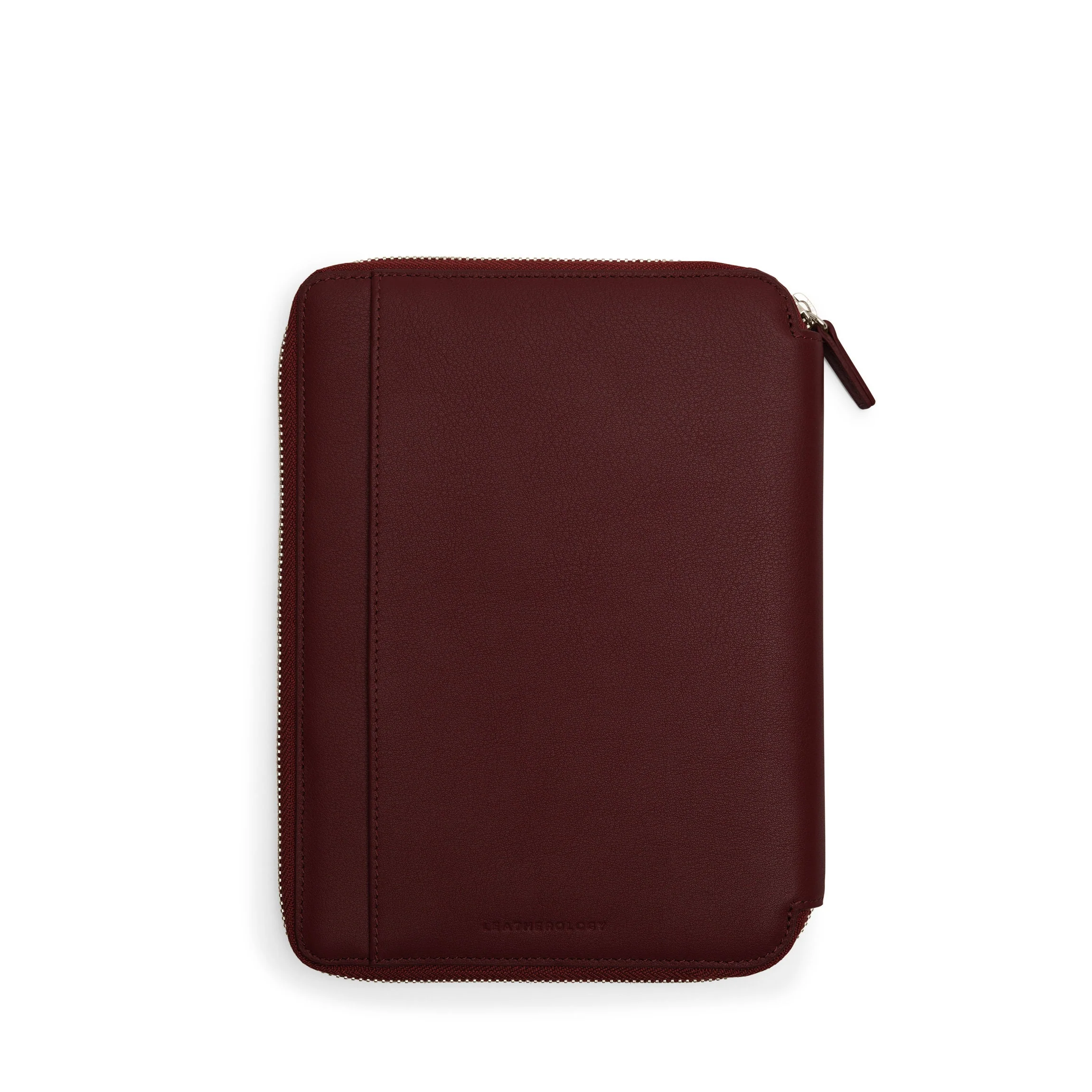 A5 Junior Zippered Padfolio Bordeaux - Image 4