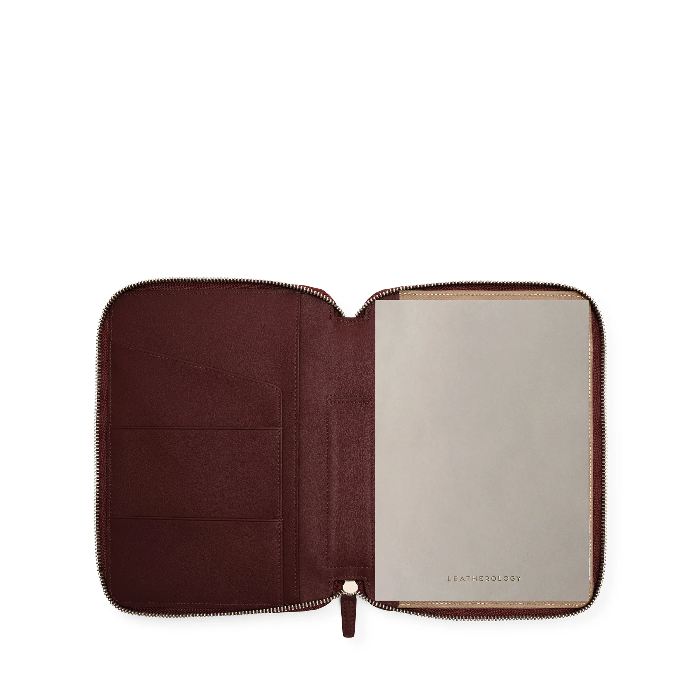 A5 Zippered Journal Bordeaux