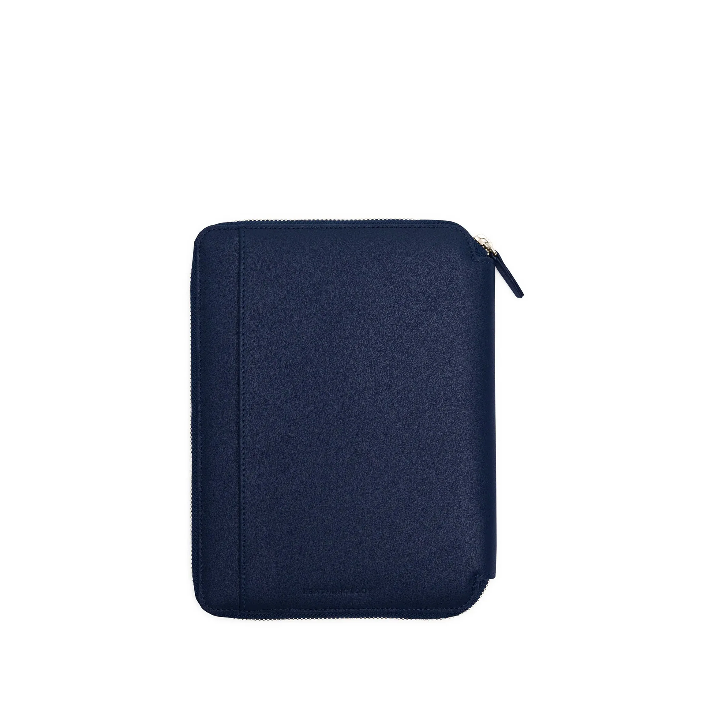 A5 Zippered Spiral Journal Navy Blue - Image 4
