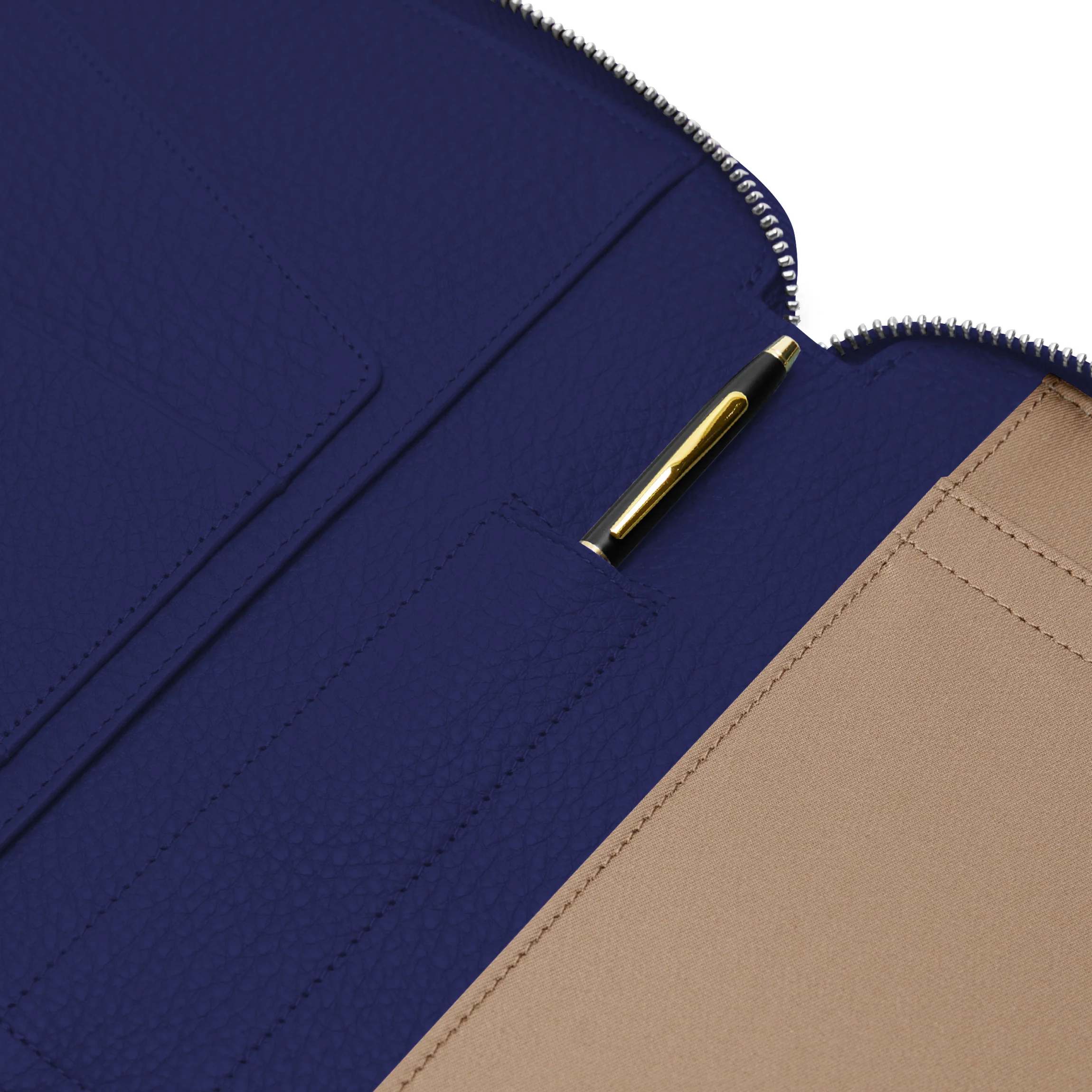 A5 Zippered Spiral Journal Regatta Blue - Image 3