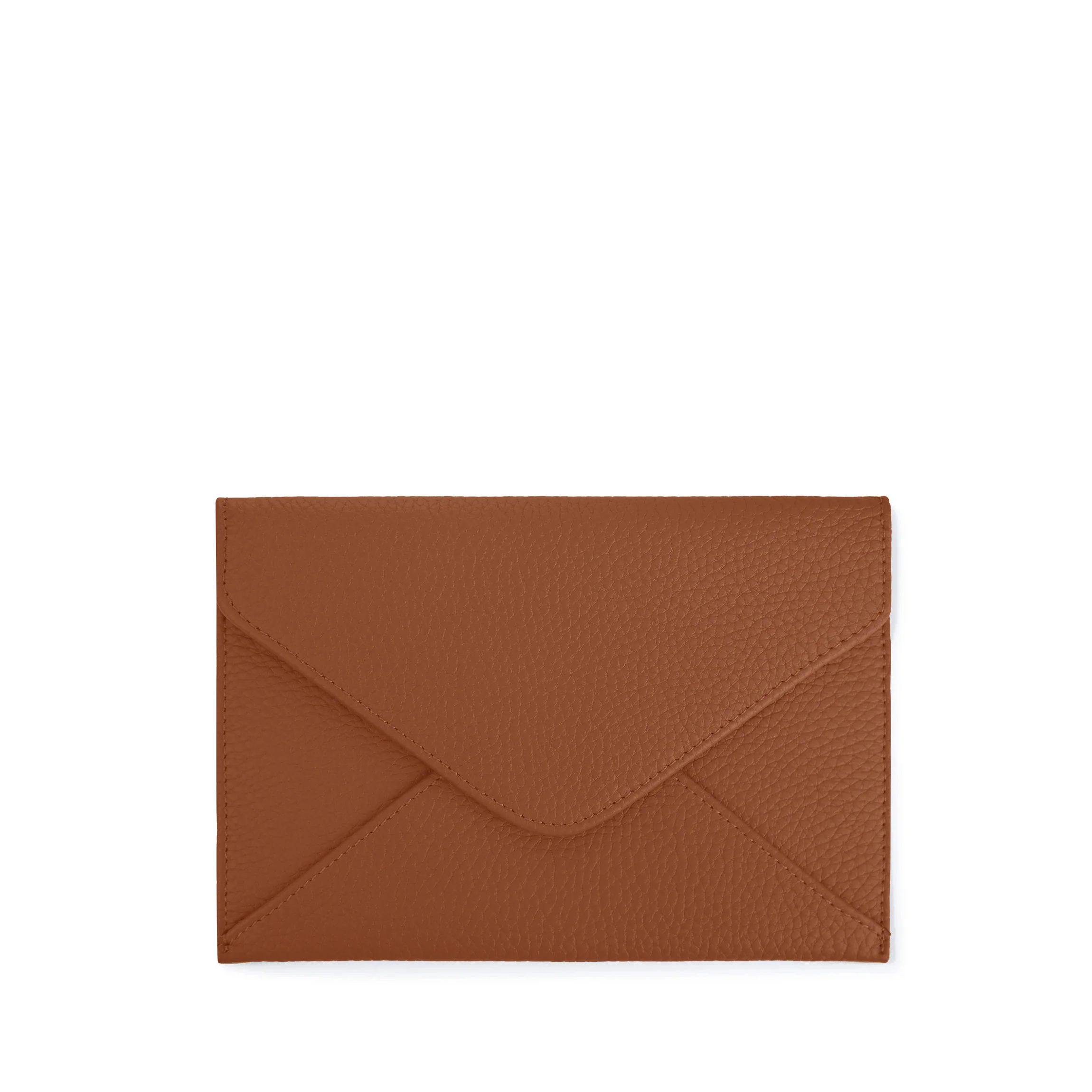 A6 Envelope Pouch Saddle Brown