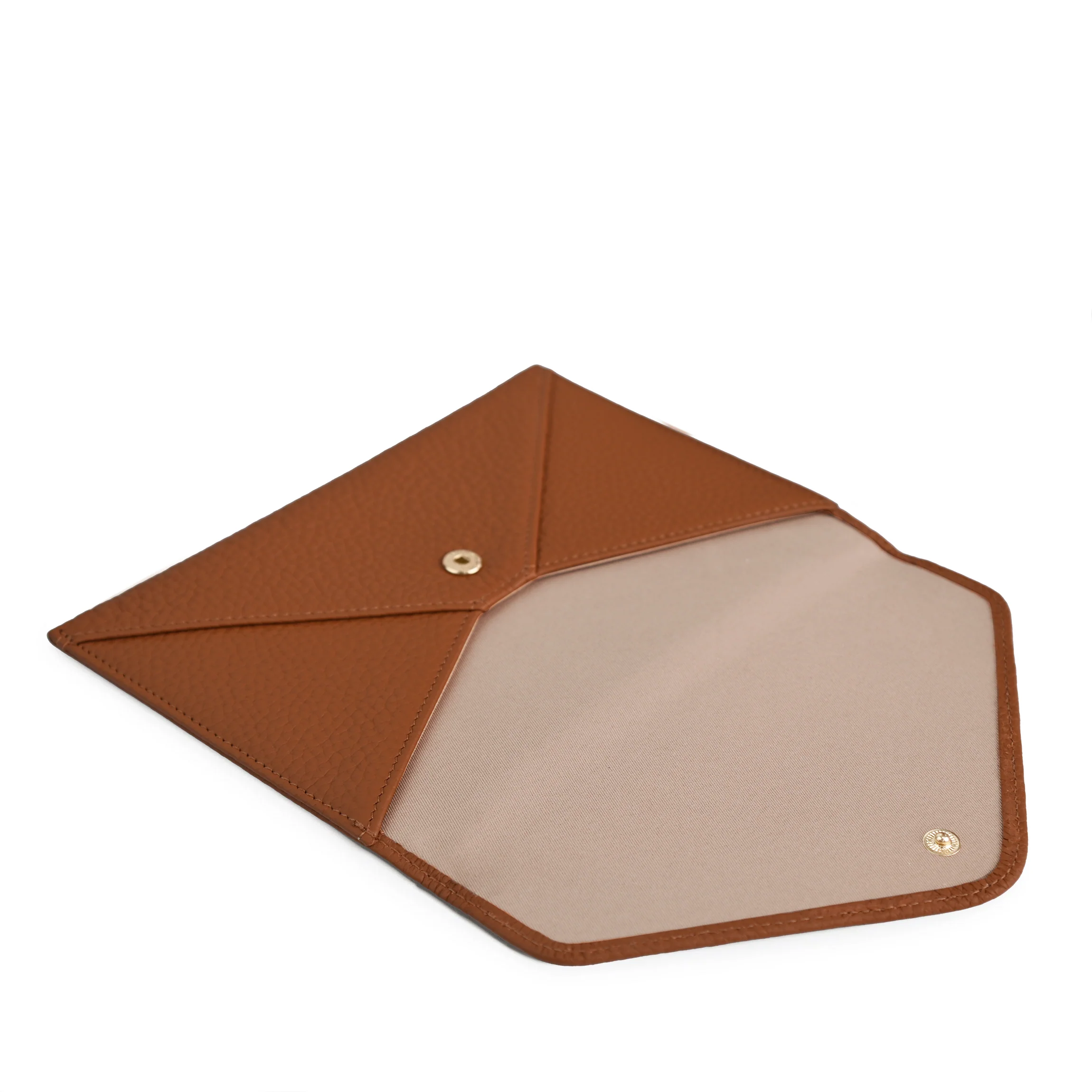 A6 Envelope Pouch Saddle Brown - Image 2