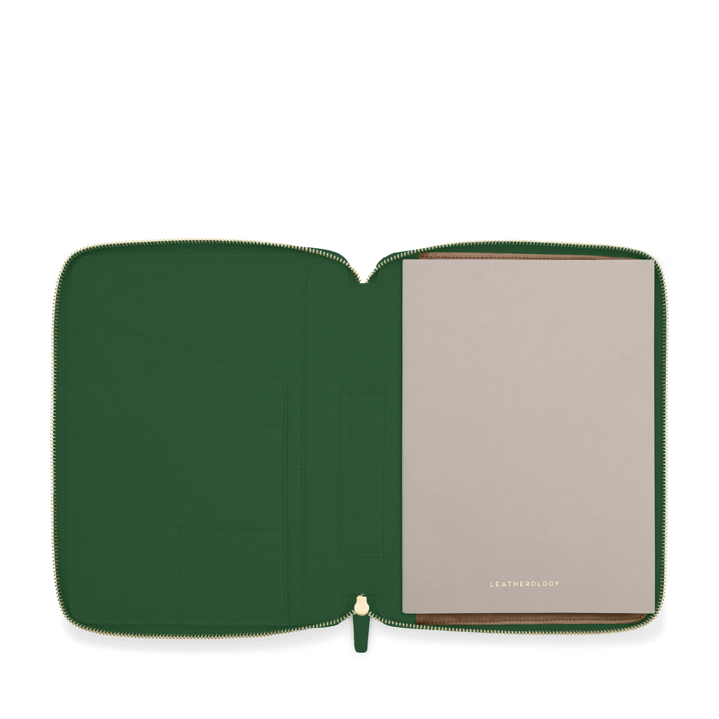 B5 Composition Zippered Journal Fairway Green