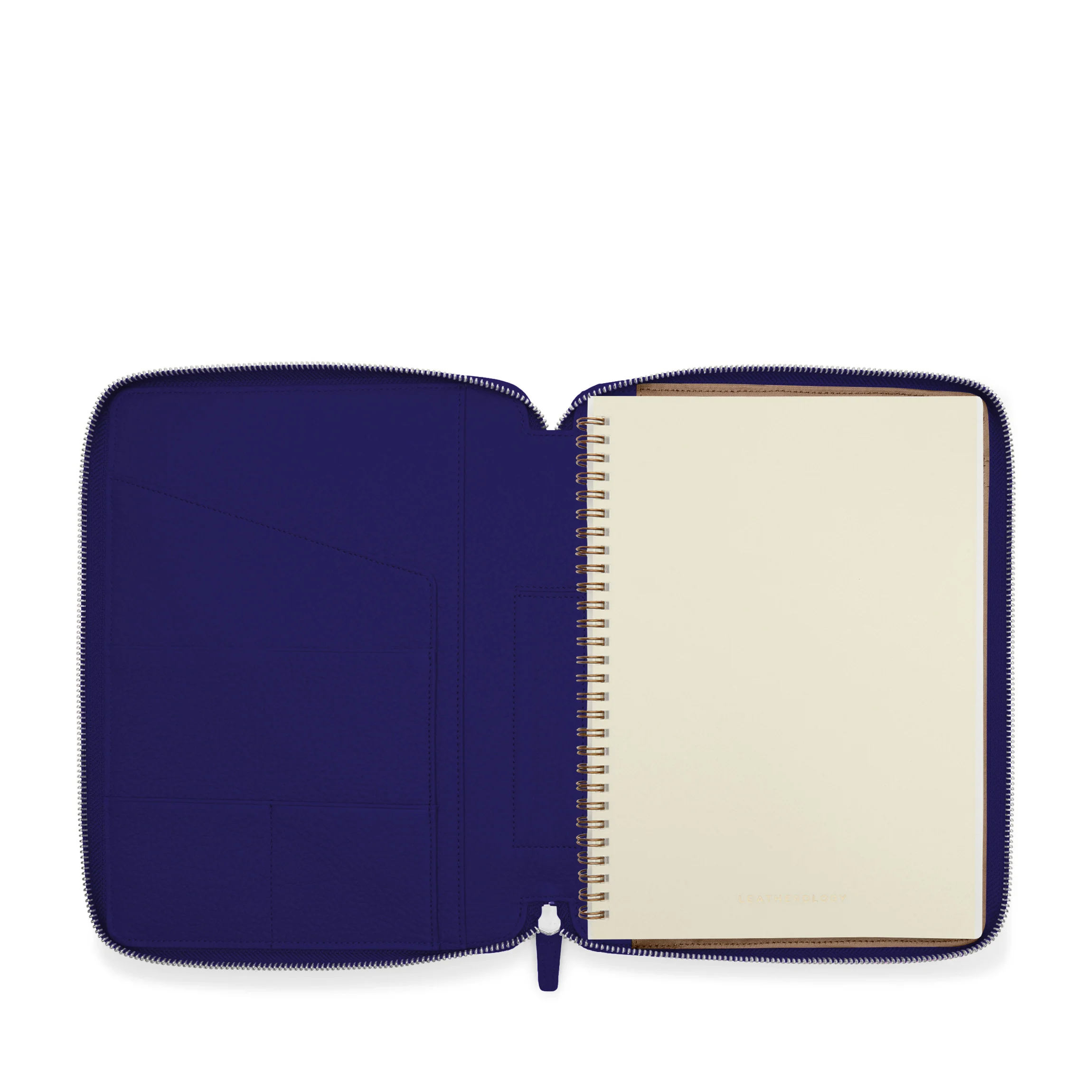 B5 Composition Zippered Spiral Journal Regatta Blue