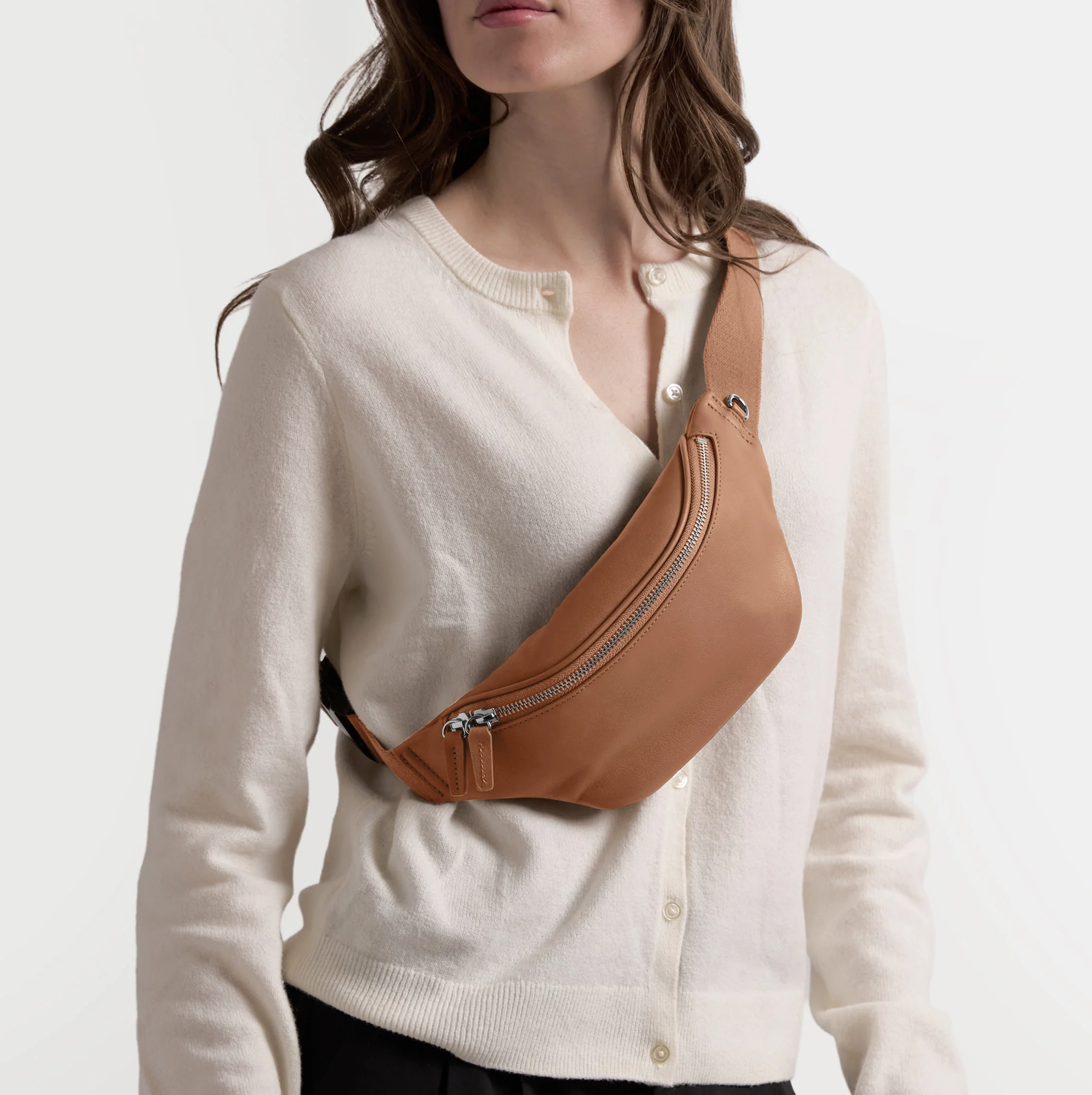 Blake Slim Belt Bag Cognac - Image 2
