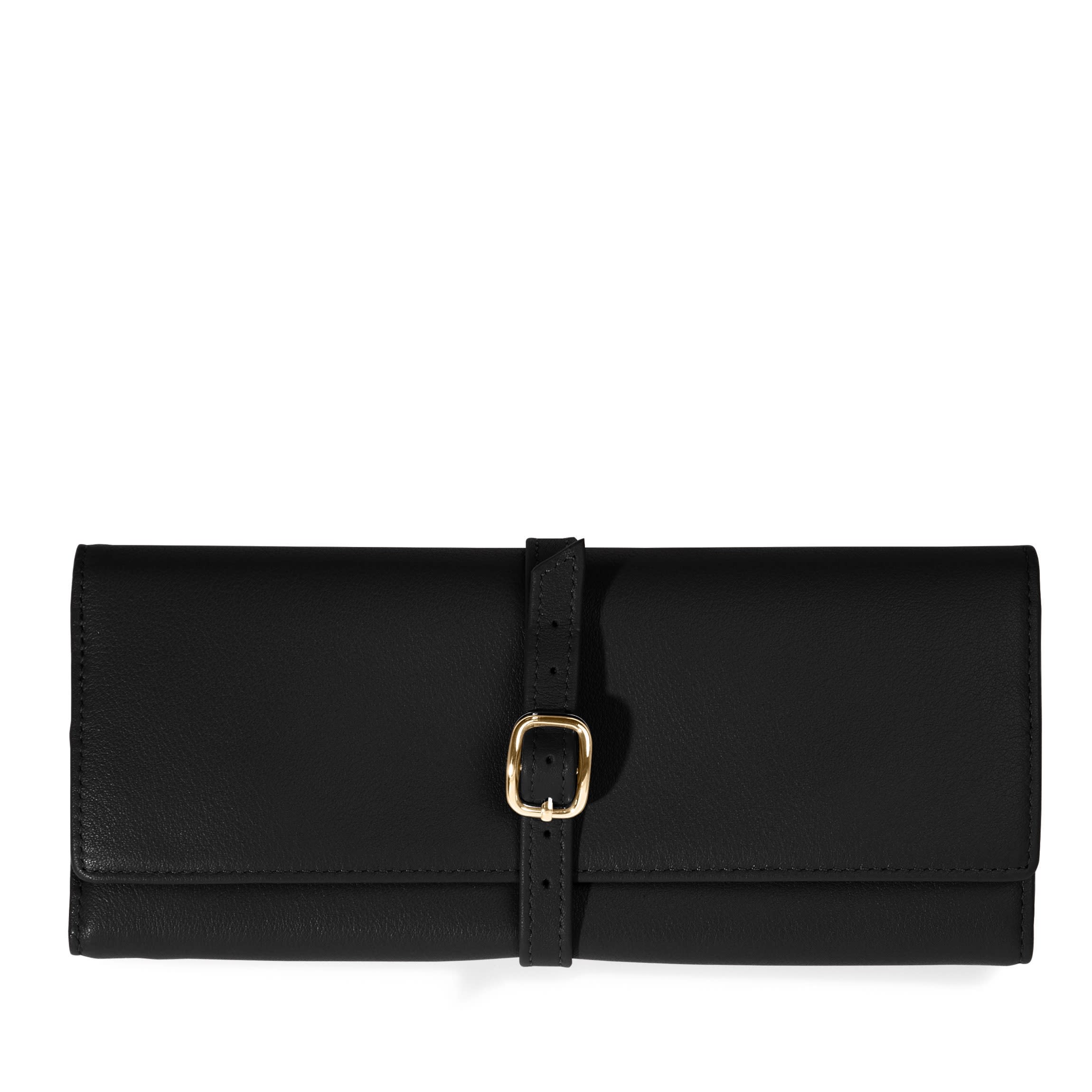 Buckled Jewelry Roll Black Onyx