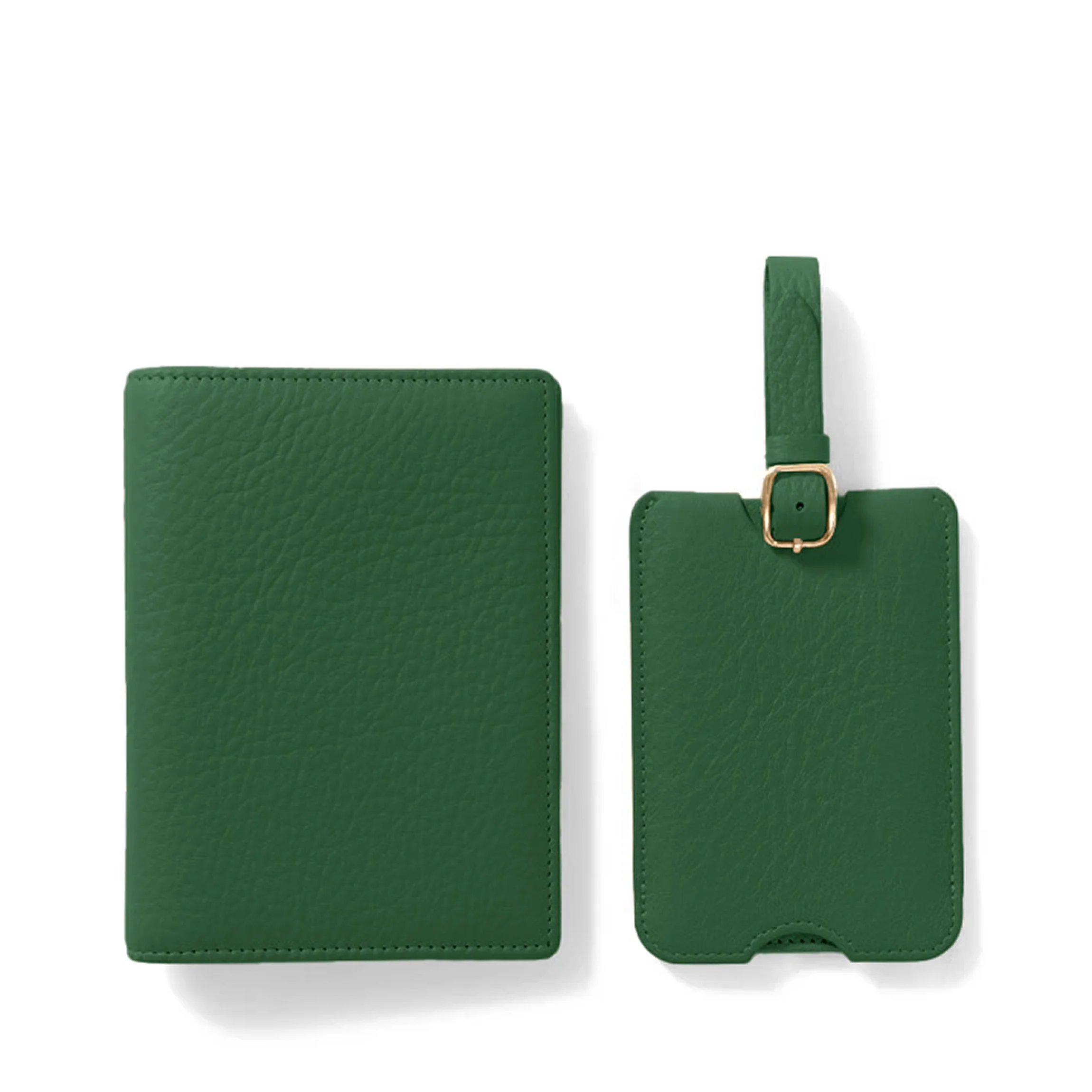 Deluxe Passport Cover + Luggage Tag Set Fairway Green - Image 3