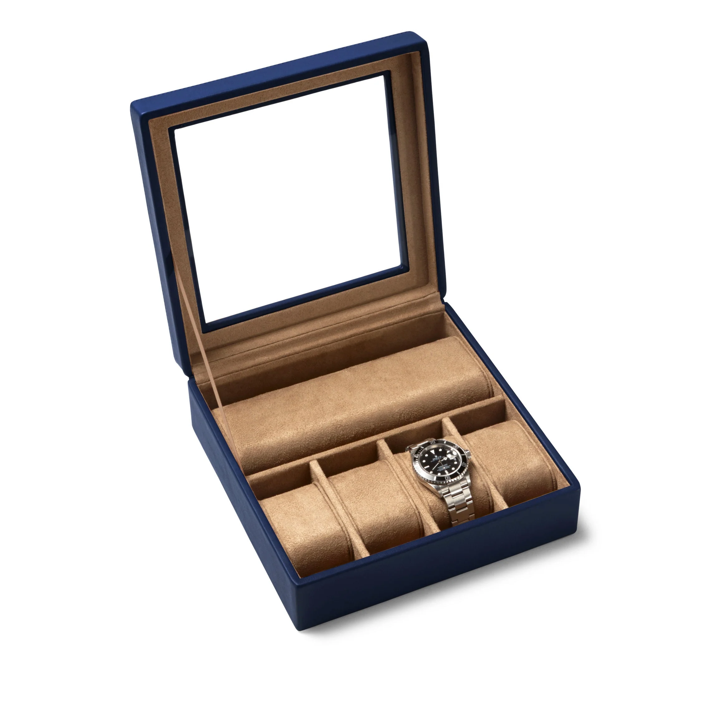 Deluxe Watch Case Navy Blue - Image 4