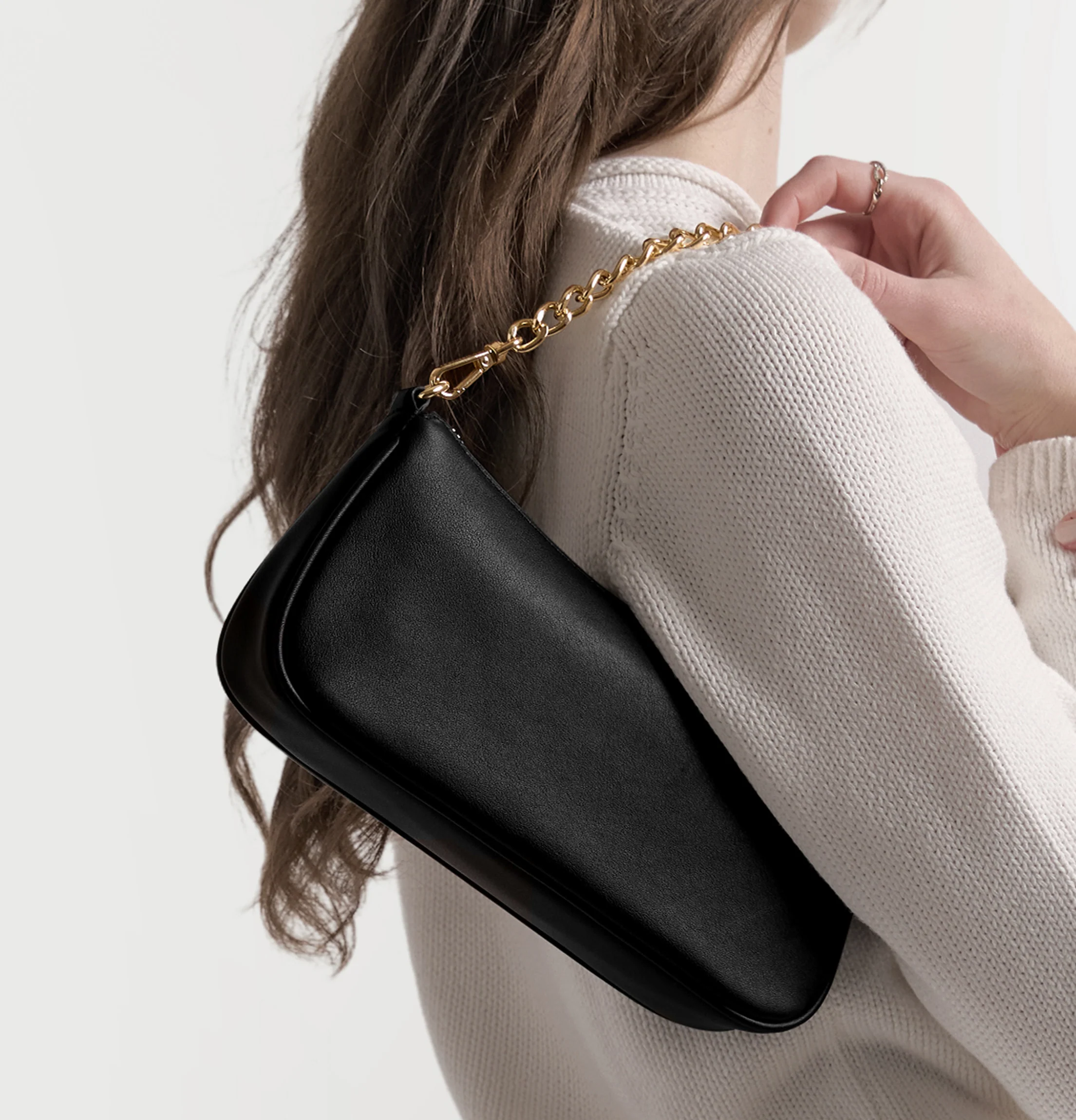 Greta Chain Small Pochette Black Onyx - Image 4