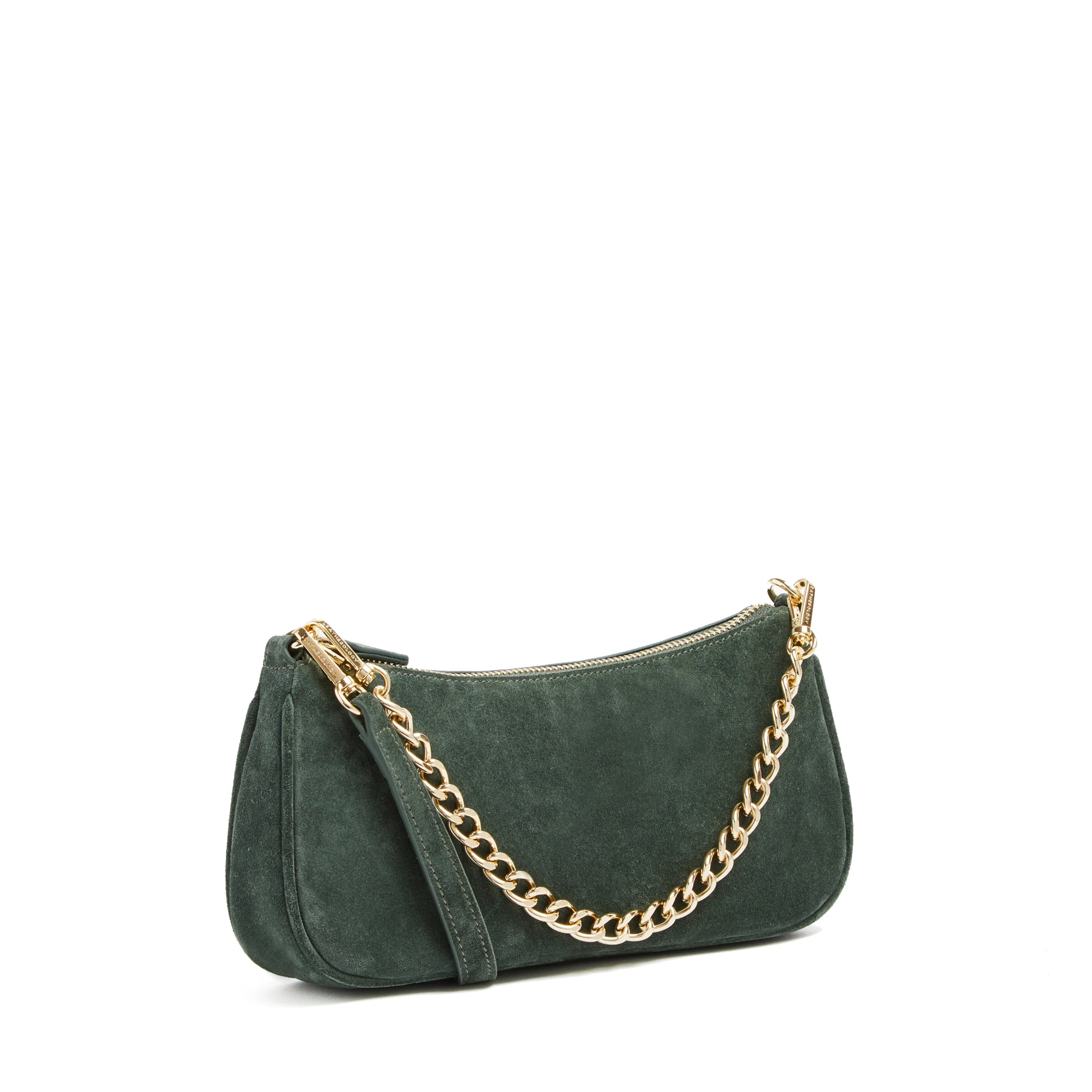 Greta Chain Small Pochette Juniper Suede - Image 3