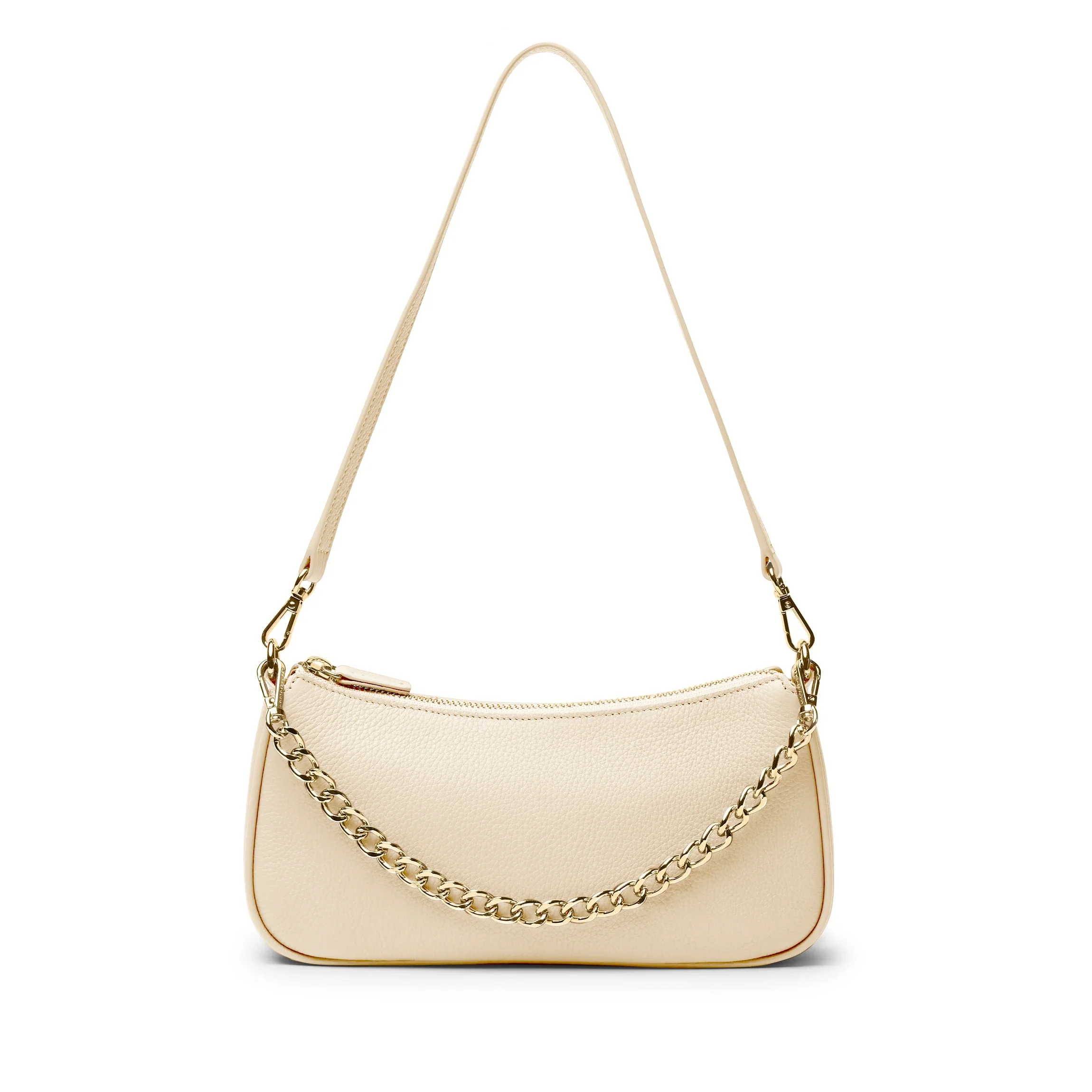 Greta Chain Small Pochette Sand - Image 8