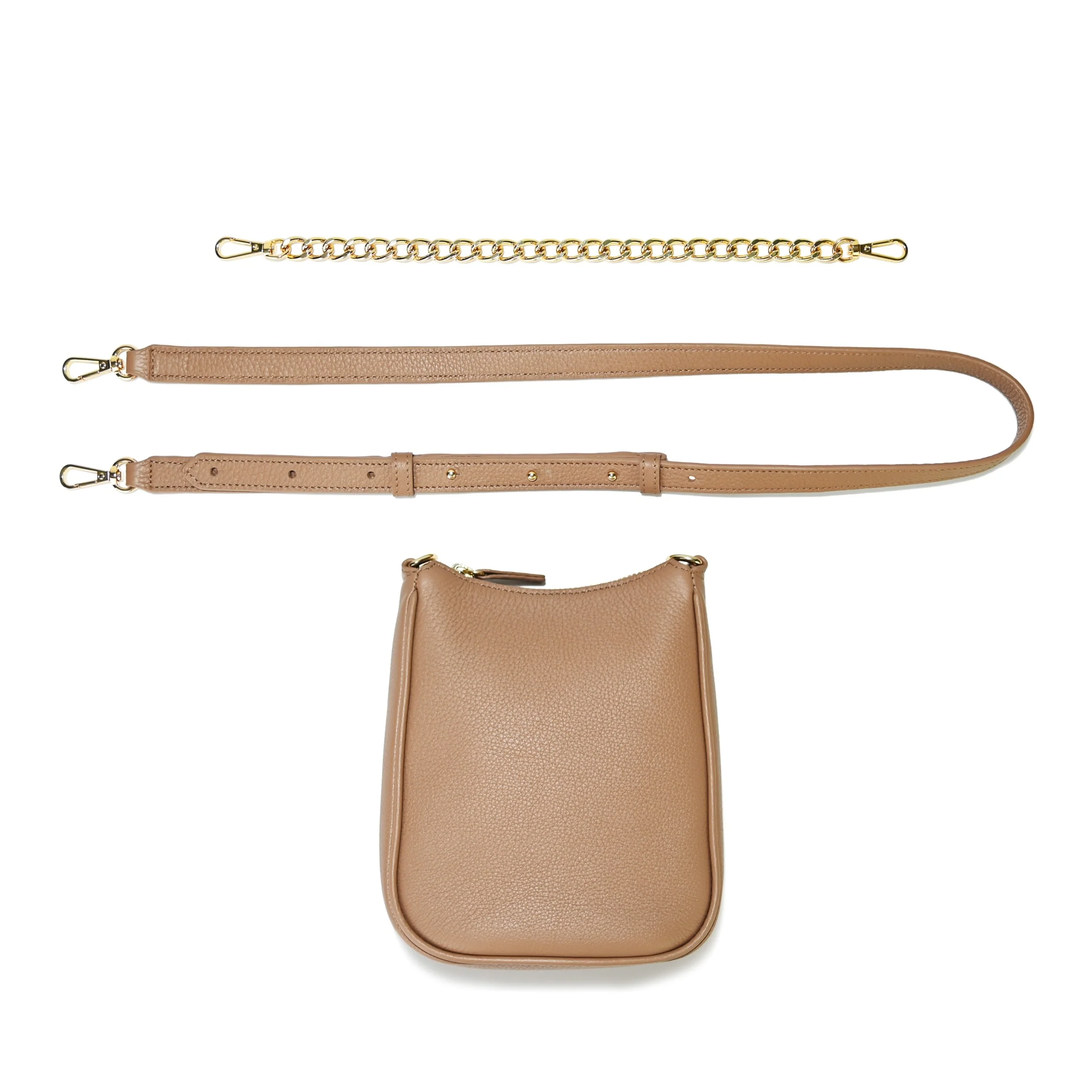 Greta Chain Vertical Sling Camel - Image 10