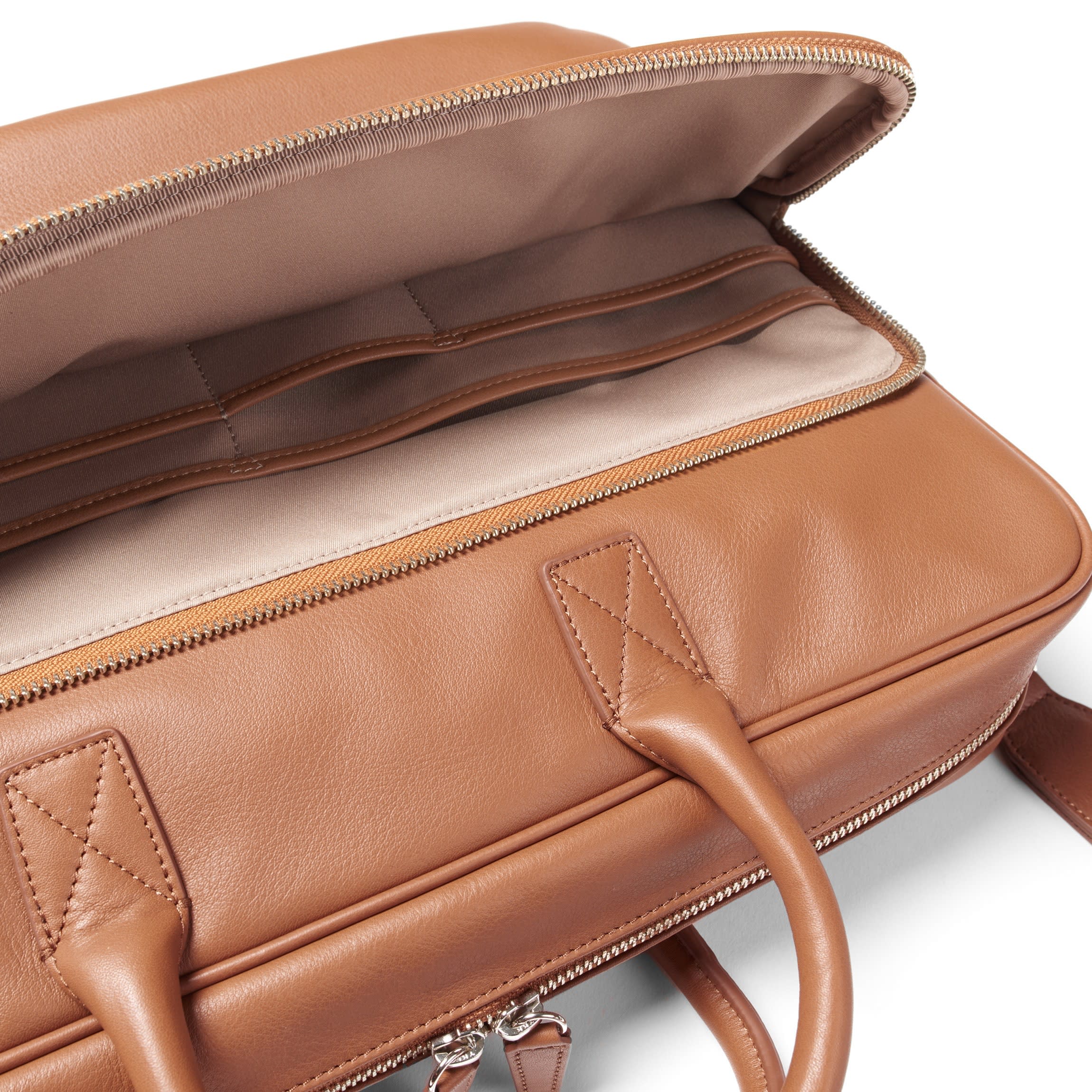 Henderson Laptop Brief Bag Cognac - Image 3