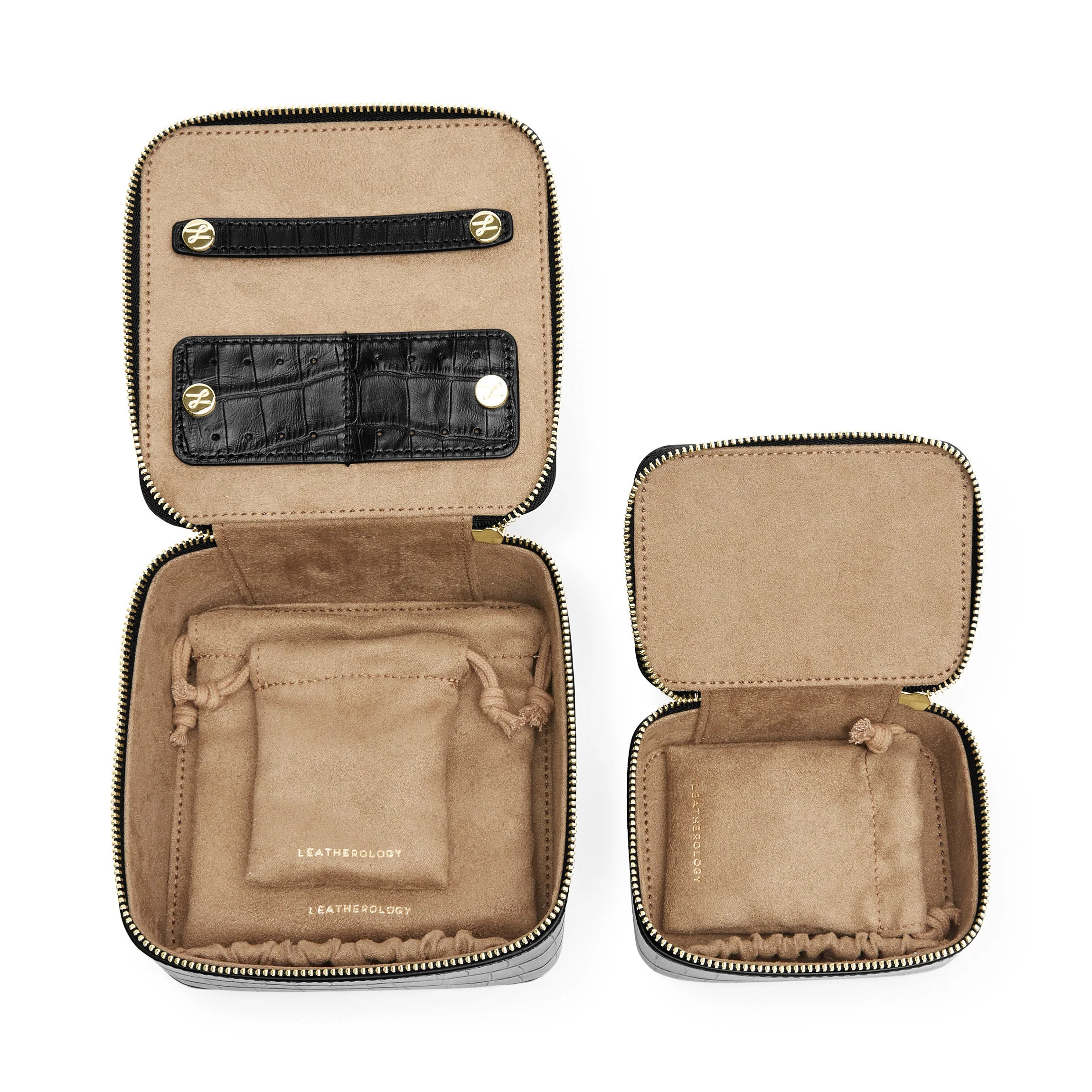 Jewelry Organizer Set Black Croc - Image 4