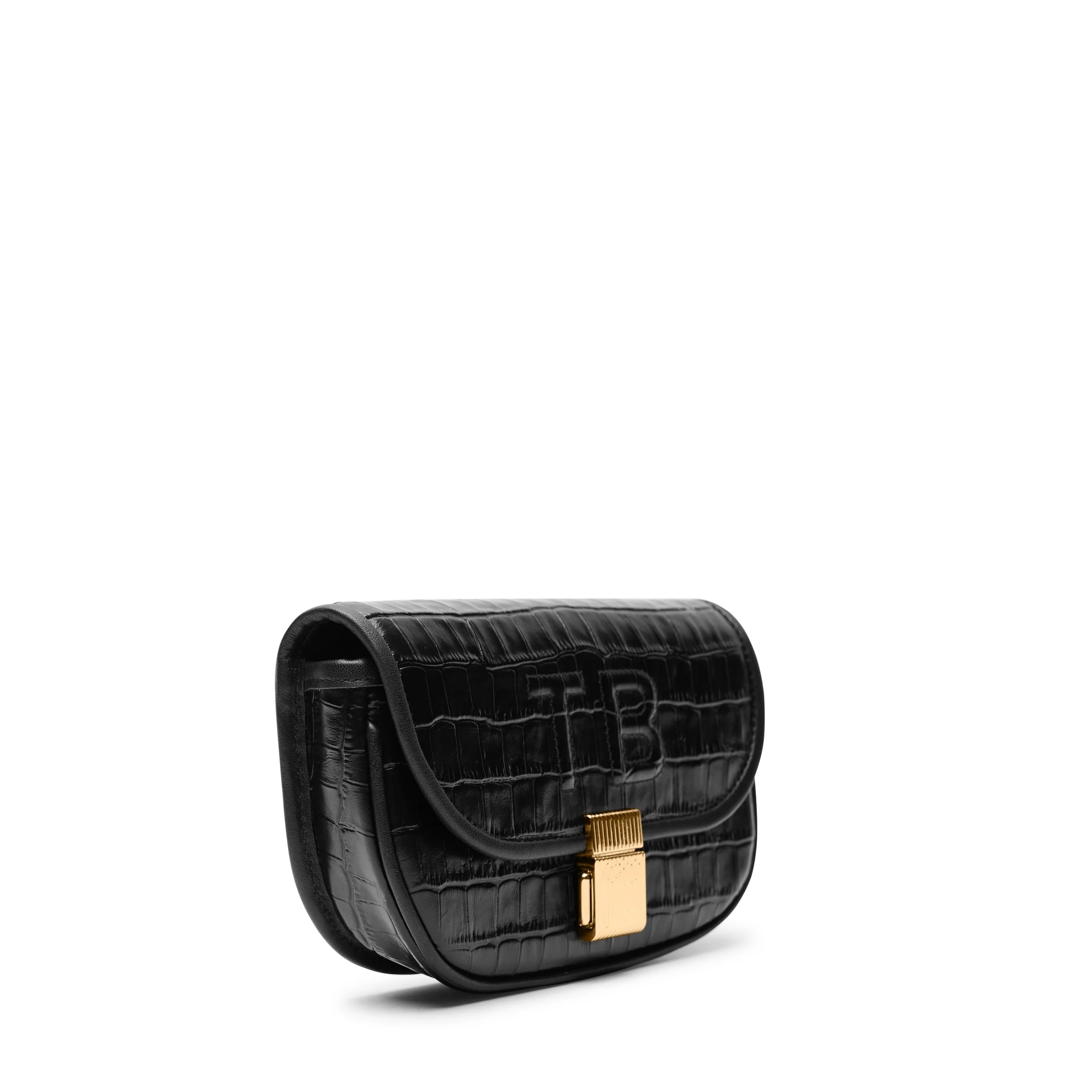 Katy Mini Belt Bag Black Croc - Image 11