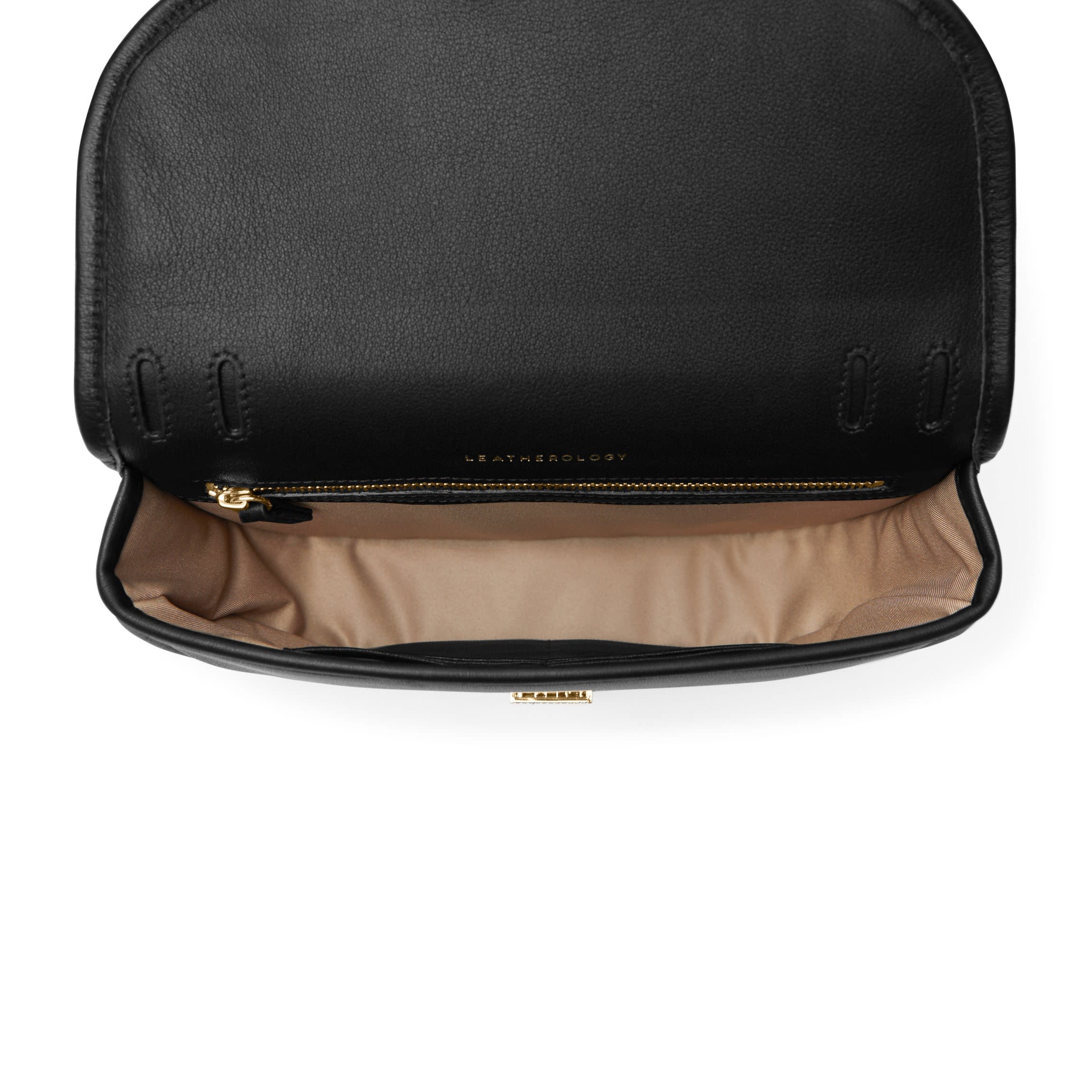 Katy Small Saddle Crossbody Black Onyx - Image 6