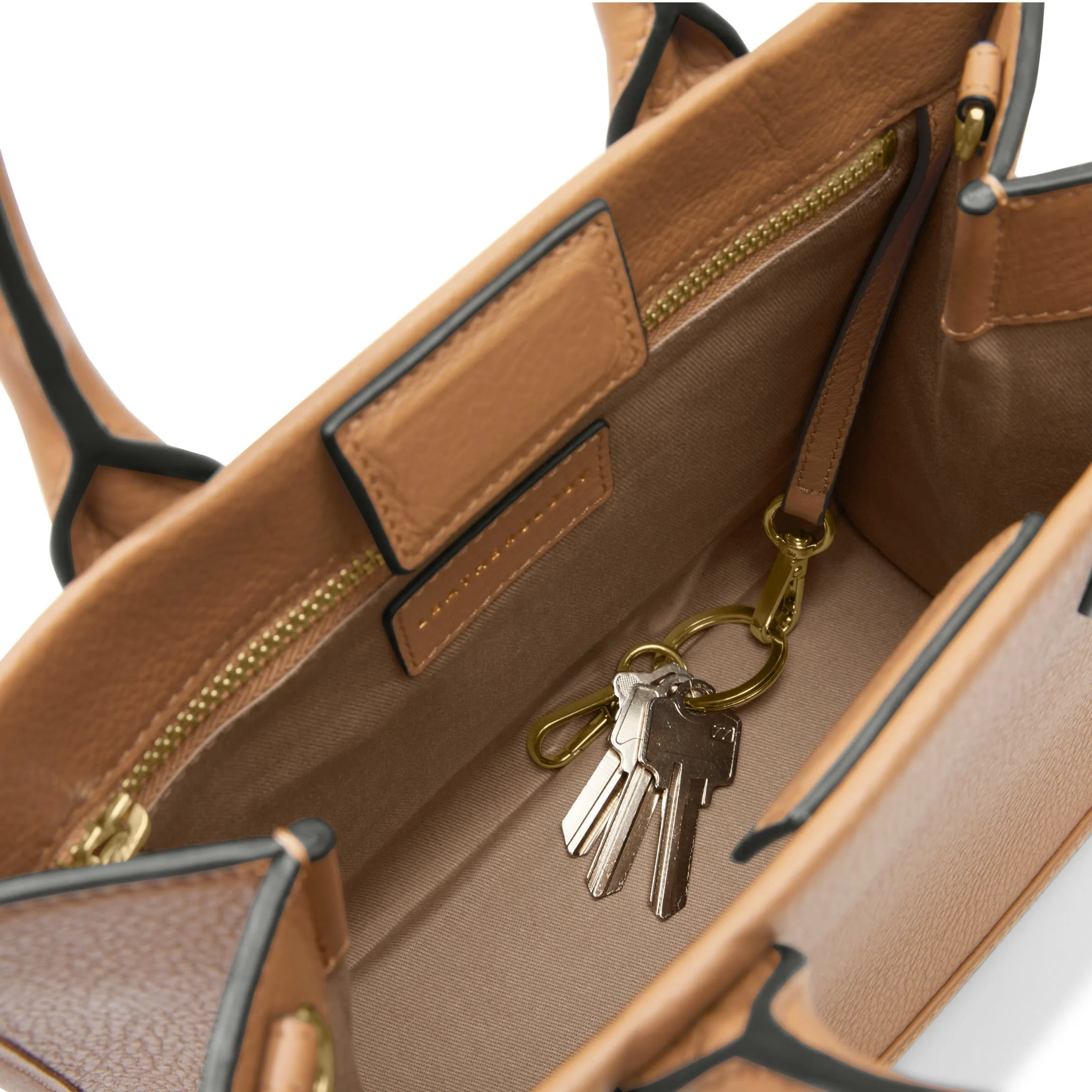 Kress Mini Top Handle Bag Camel - Image 5
