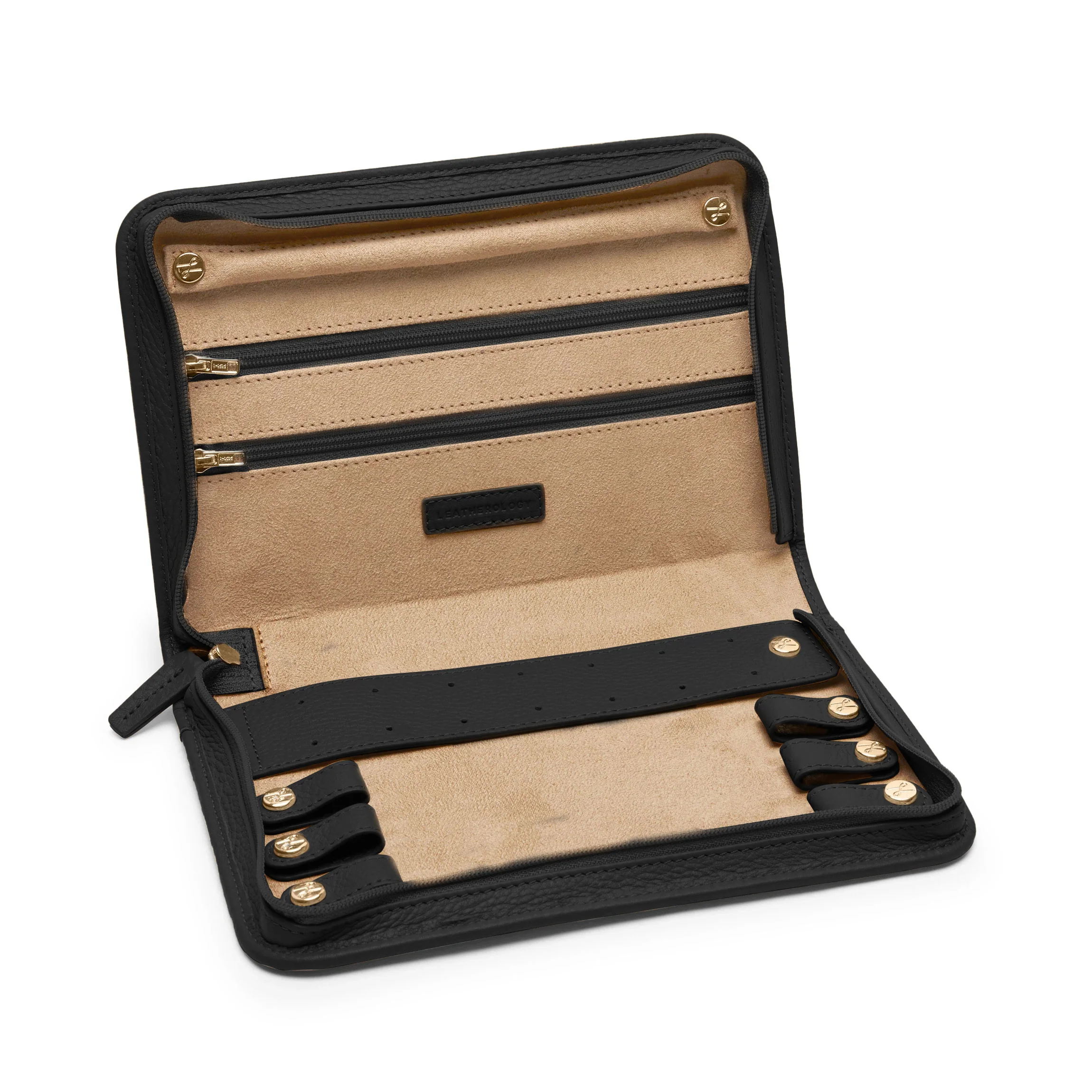Large Jewelry Case Black Pebble