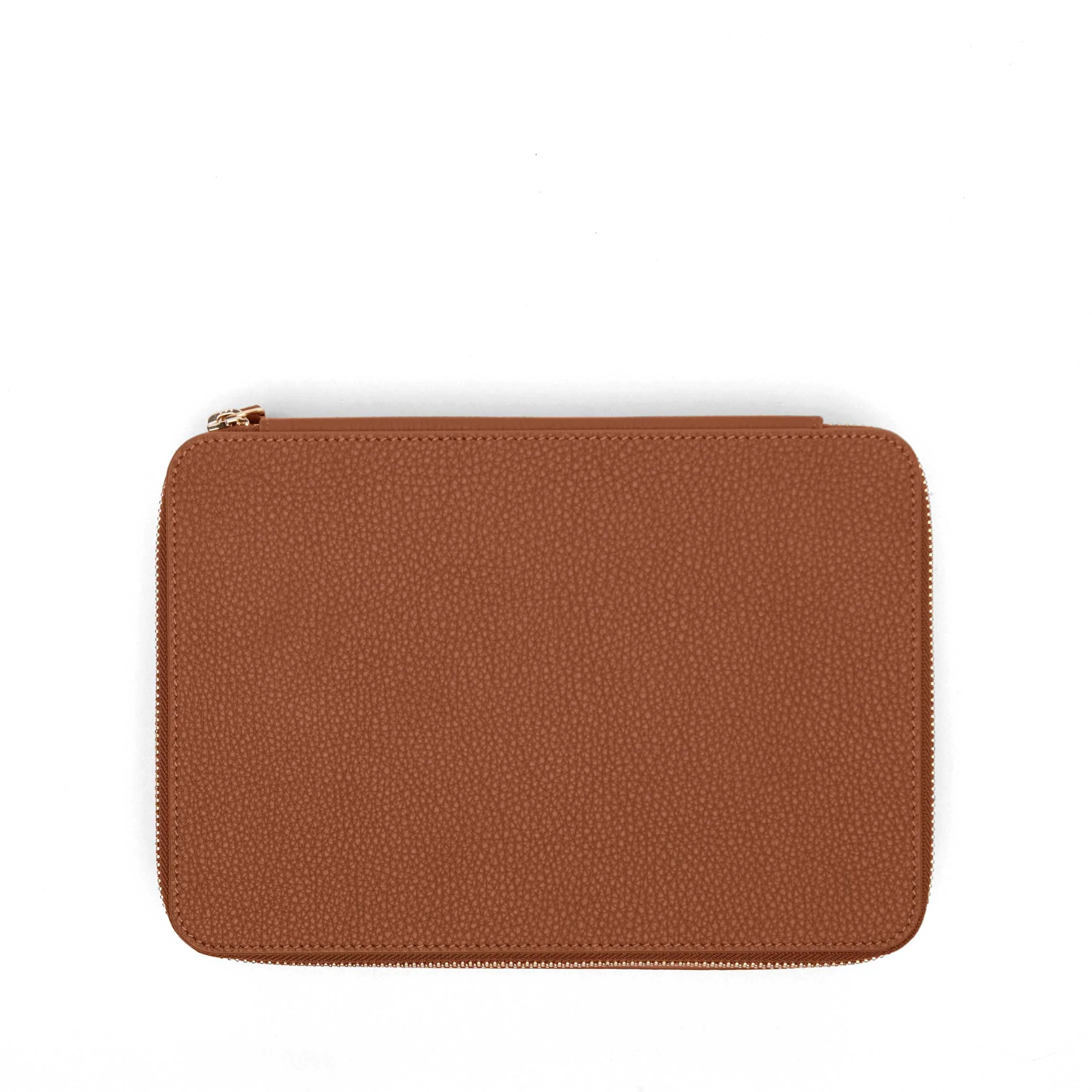 Large Jewelry Zip Case Saddle Brown - Image 5