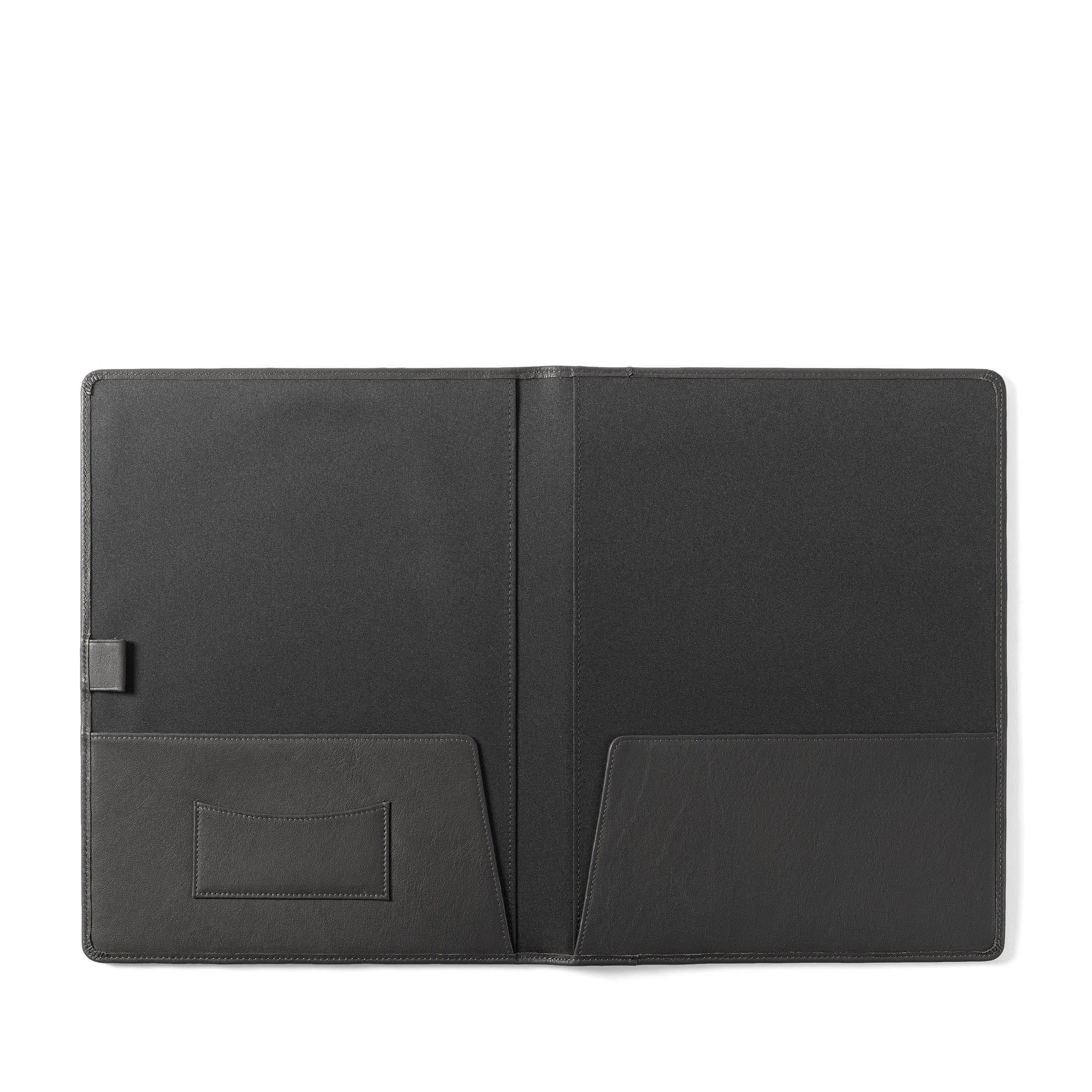 Leather Folder Black Onyx