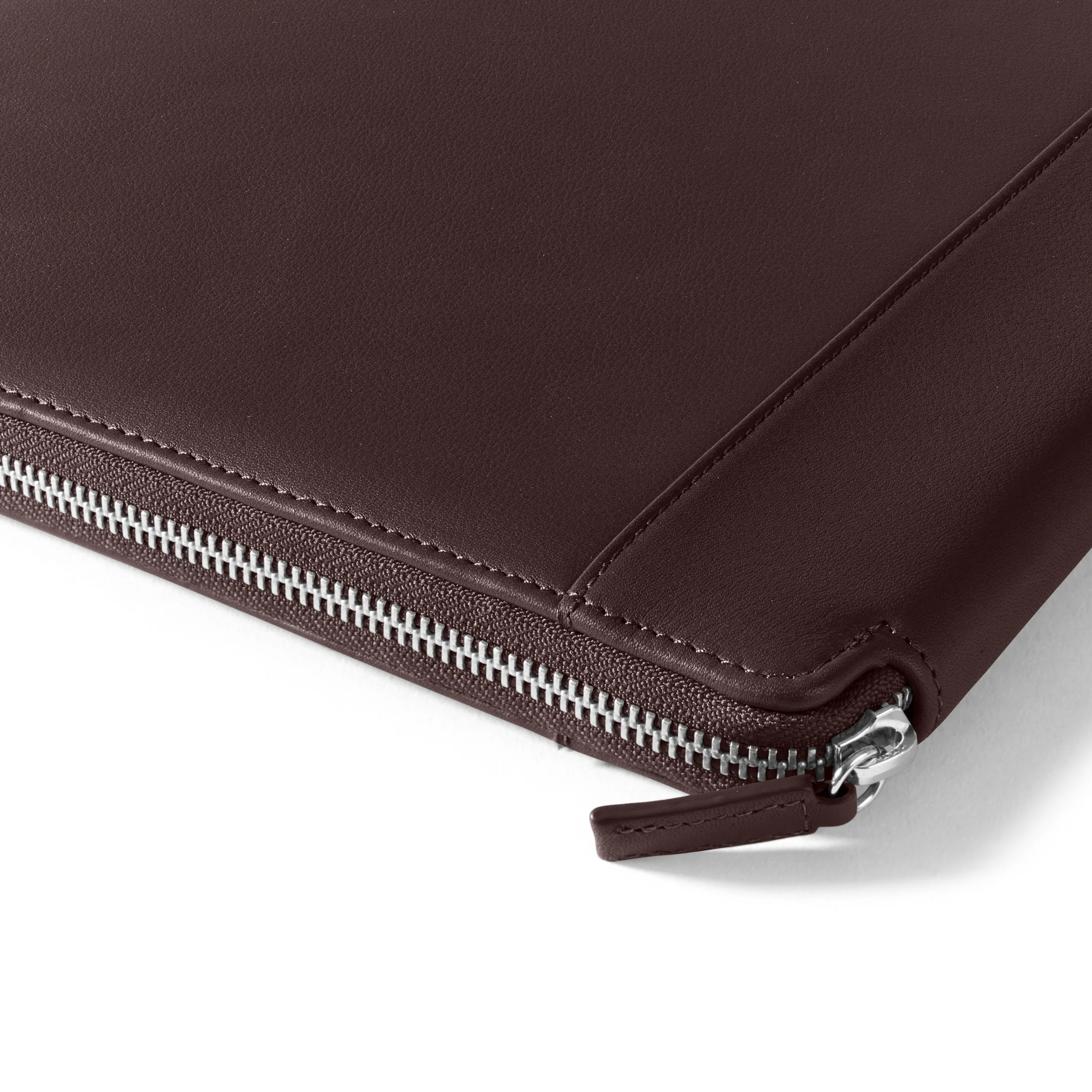 Left Handed Executive Zippered Portfolio Brown - Image 3
