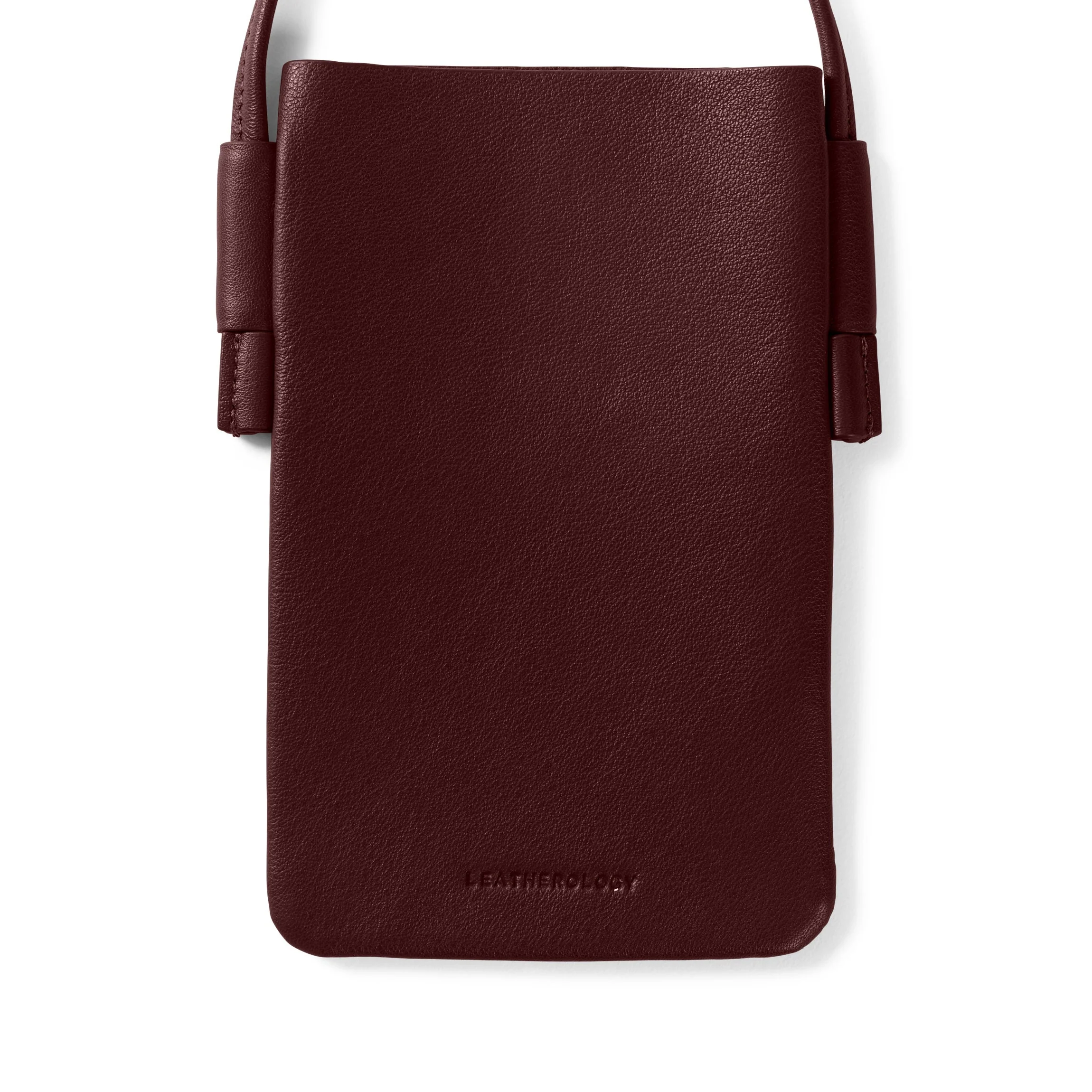 Long Crossbody Phone Pocket Bordeaux - Image 4