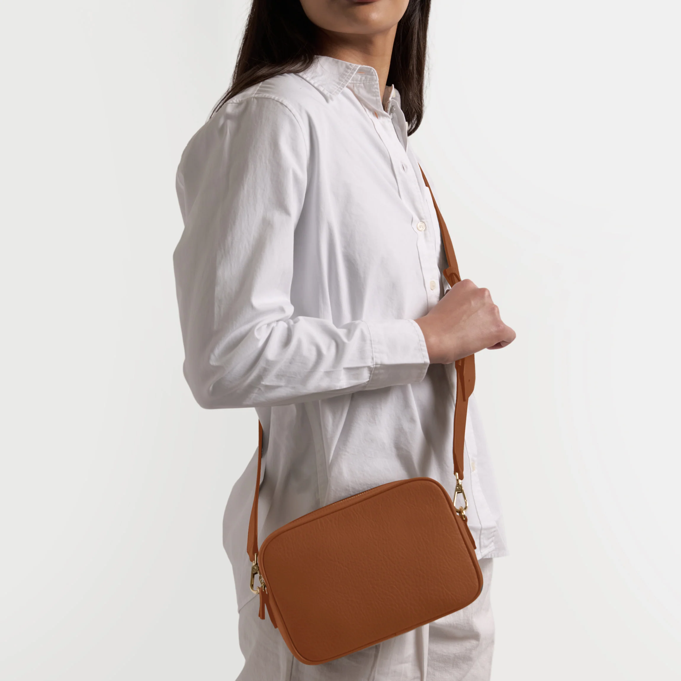 Meadow Double Zip Camera Bag Saddle Brown - Image 2