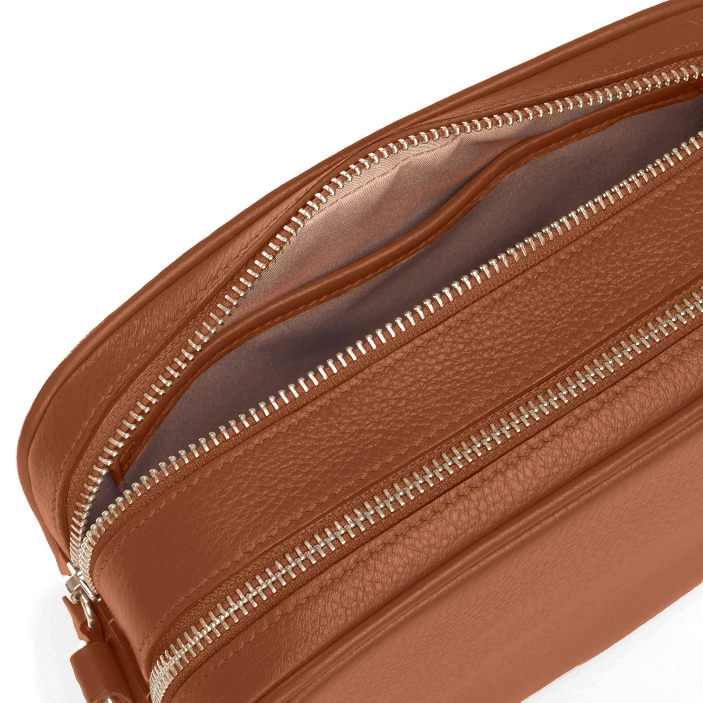 Meadow Double Zip Camera Bag Saddle Brown - Image 6