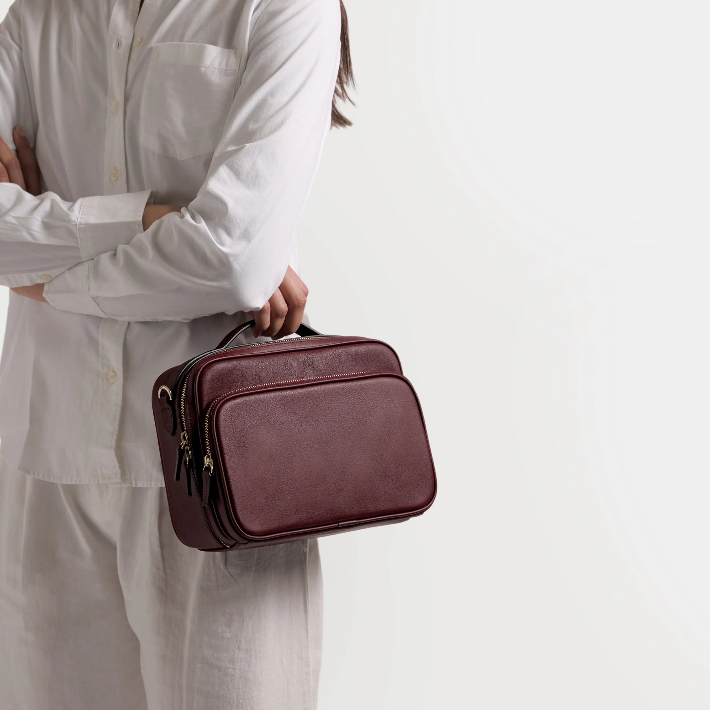 Meadow Large Satchel Bordeaux - Image 3