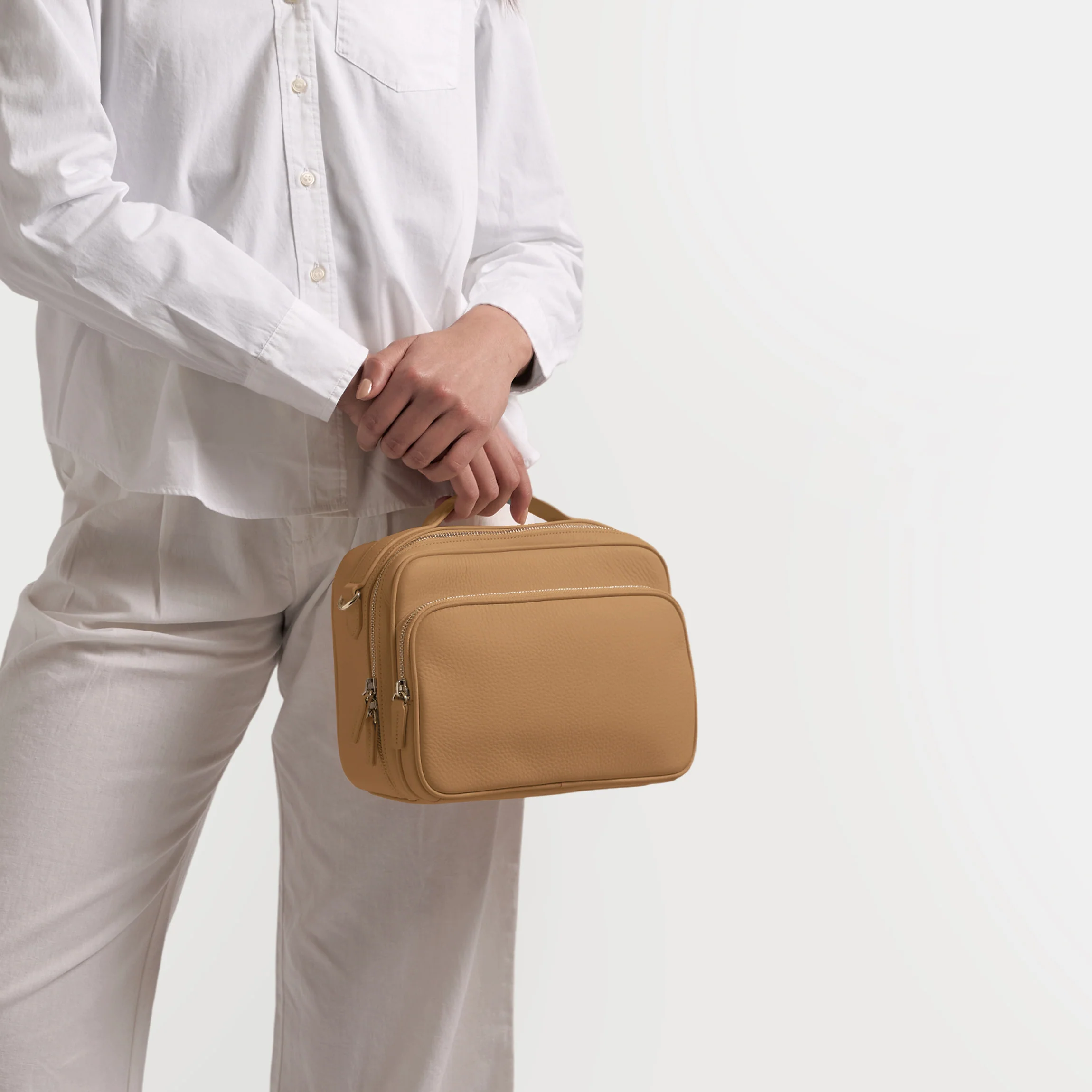 Meadow Large Satchel Camel - Image 3