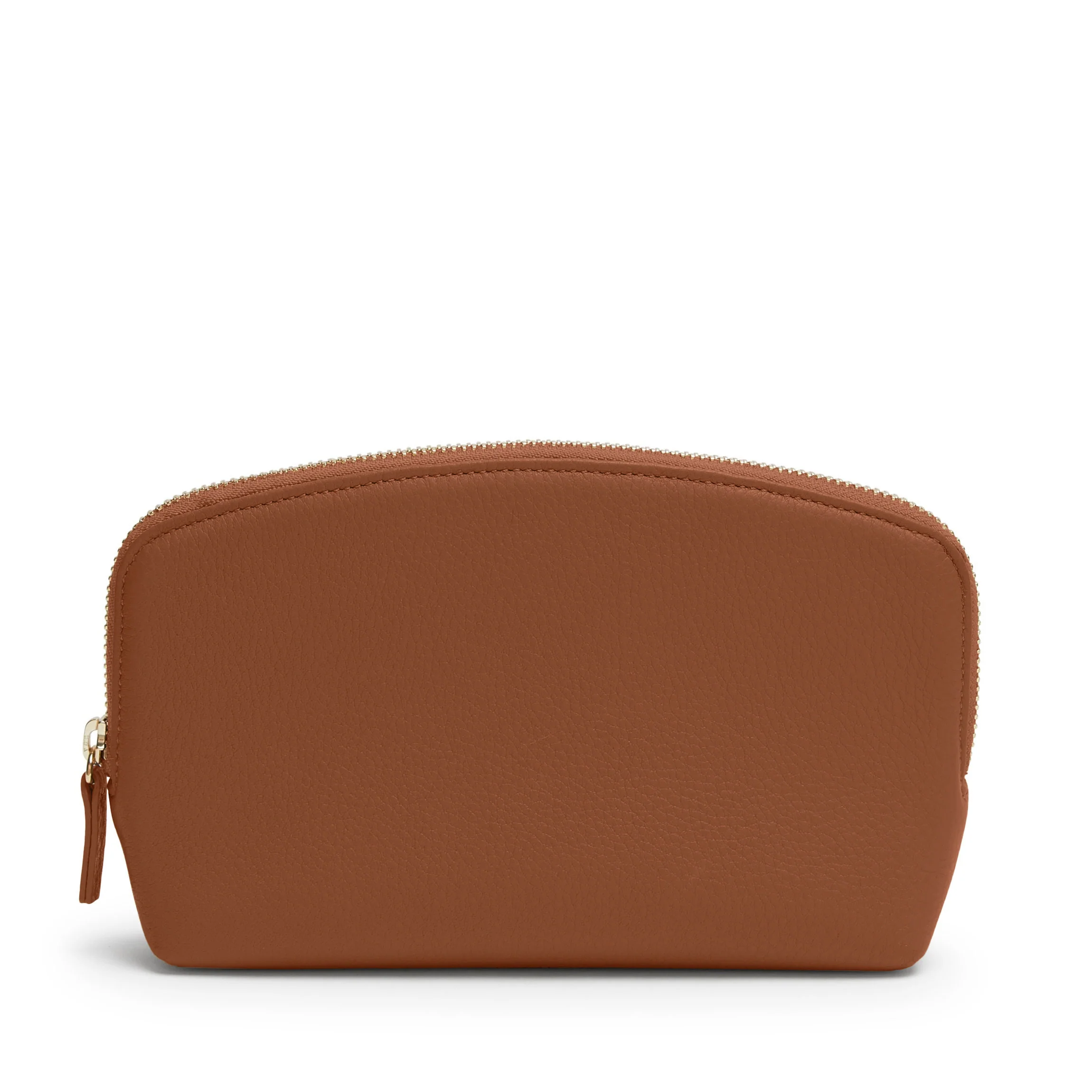 Medium Makeup Pouch Saddle Brown