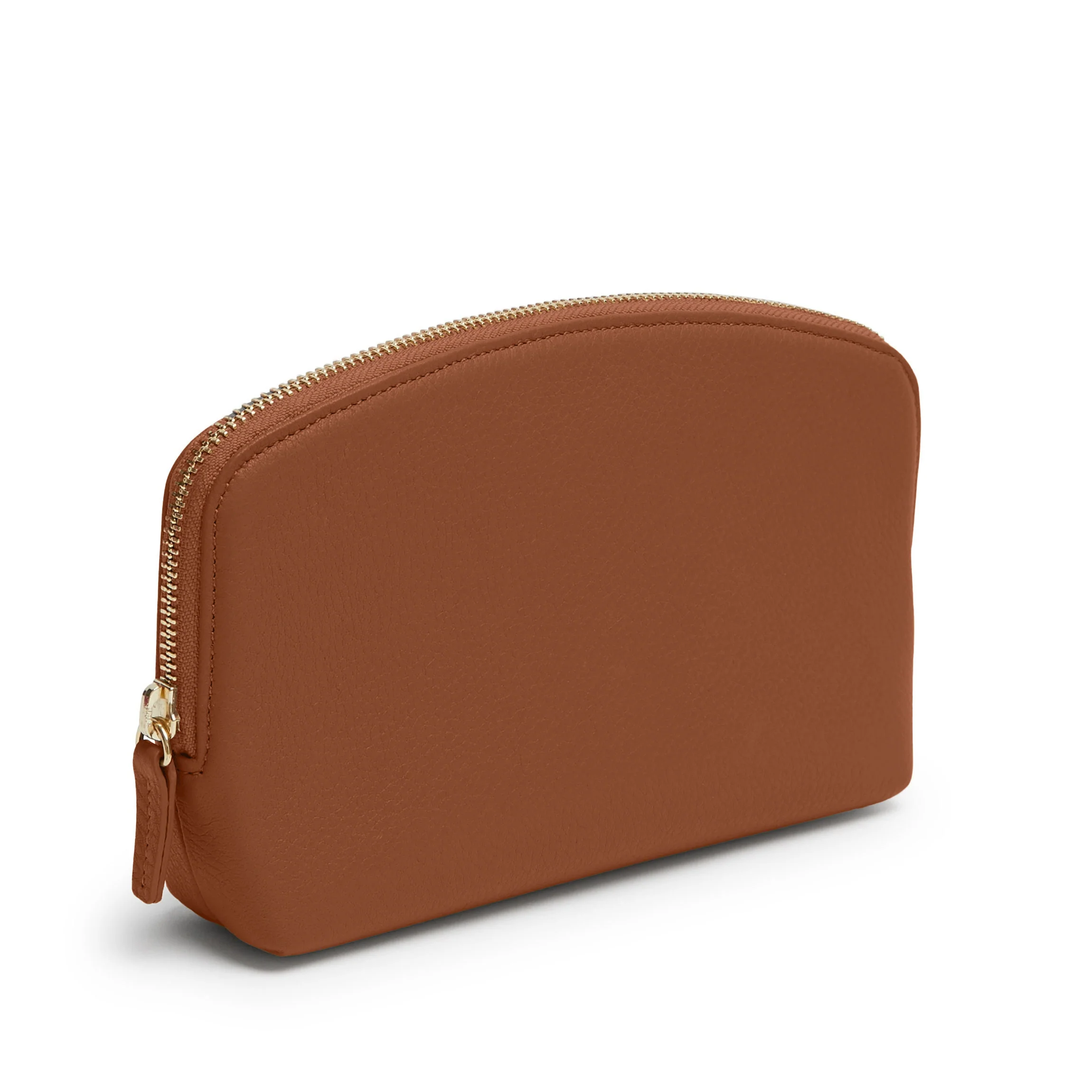 Medium Makeup Pouch Saddle Brown - Image 3
