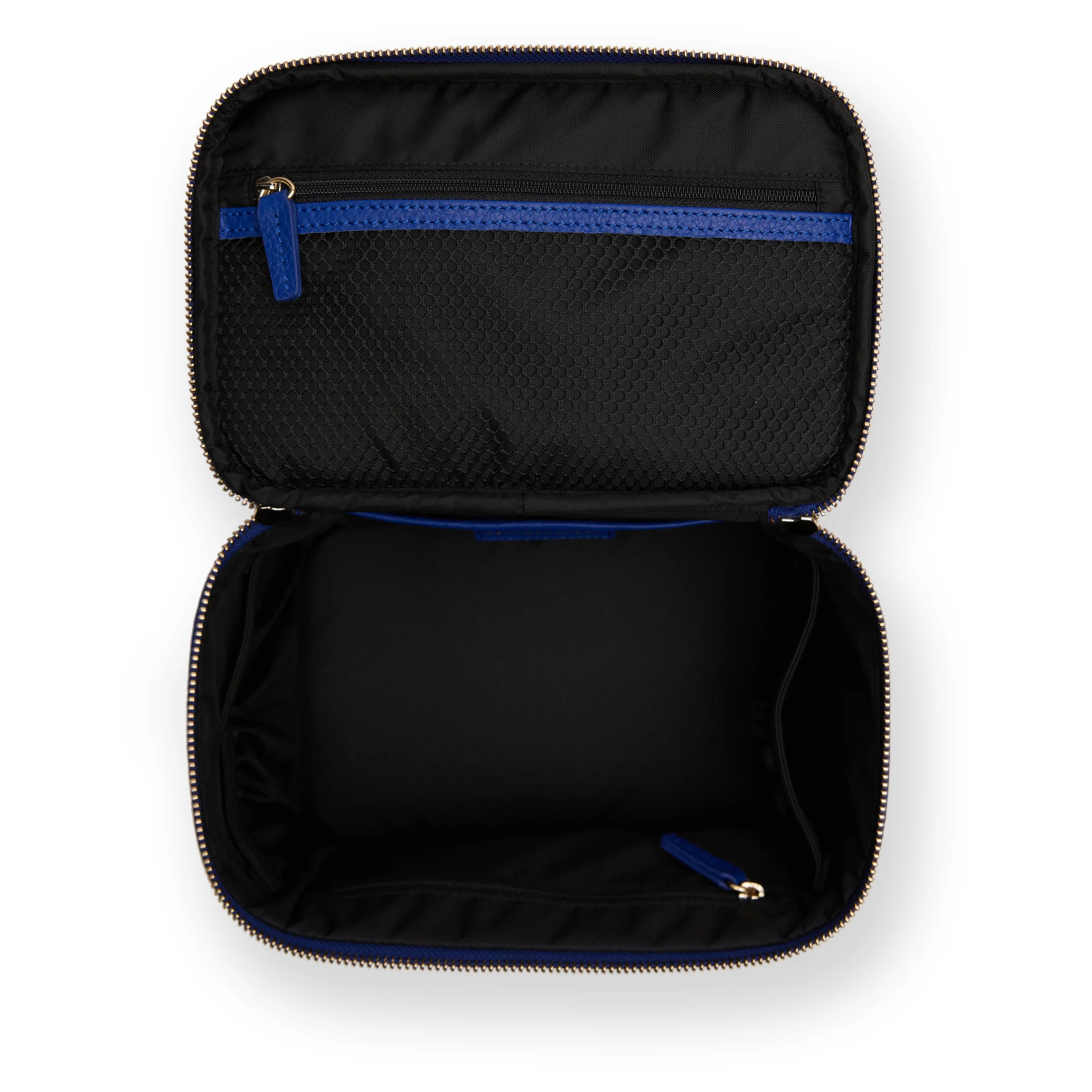 Medium Train Case Sand/Regatta Blue - Image 4