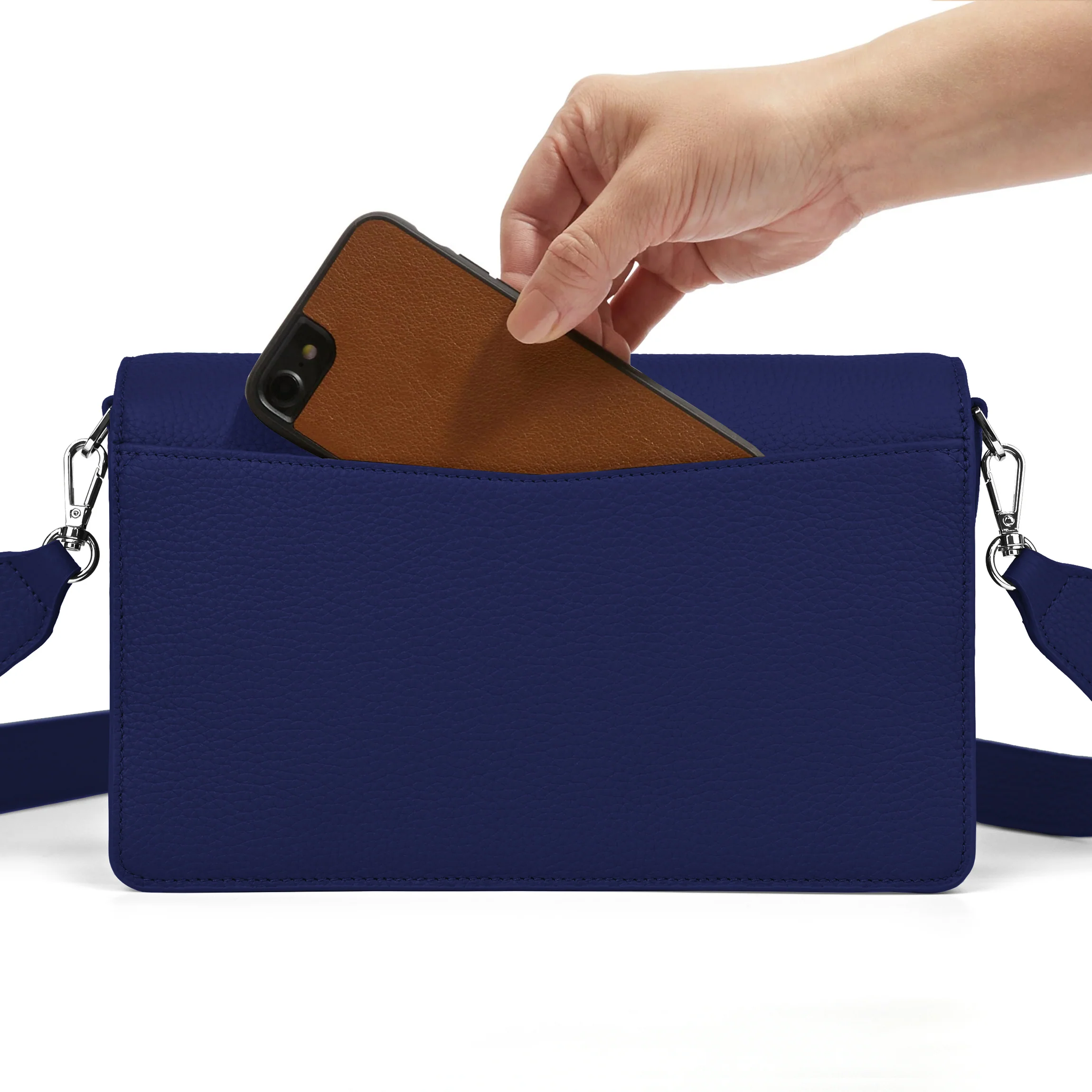 Medium Willow Envelope Bag Regatta Blue - Image 6