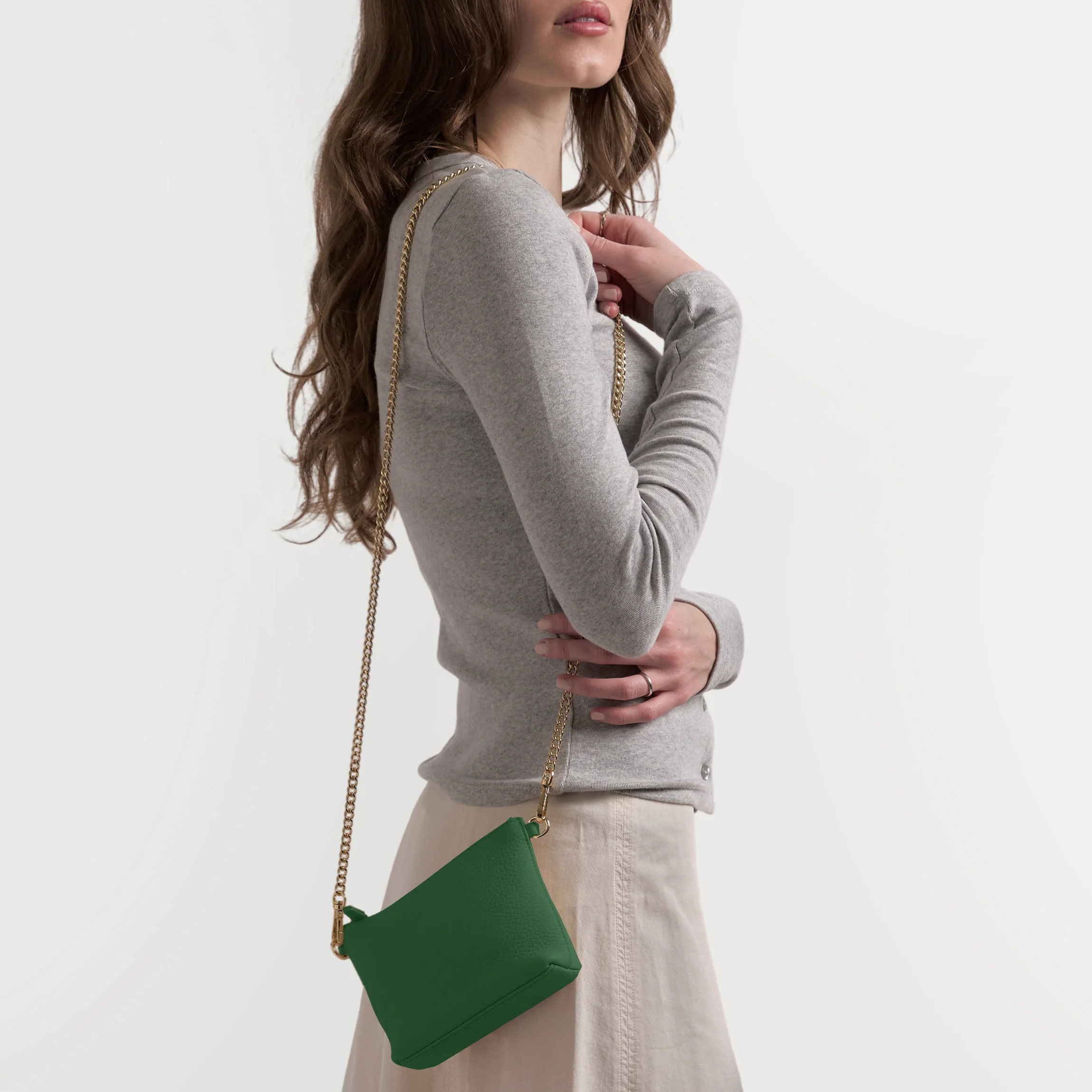 Mia Small Bucket Tote Fairway Green - Image 4