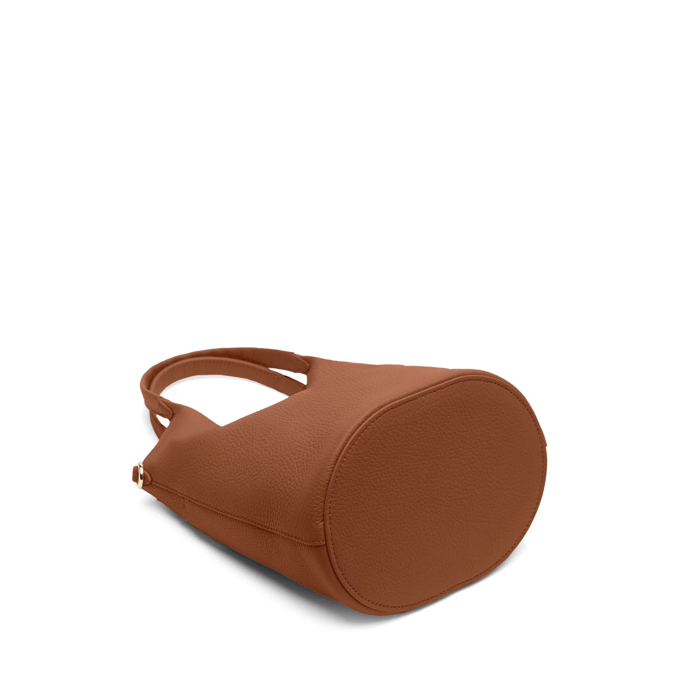 Mia Small Bucket Tote Saddle Brown - Image 9