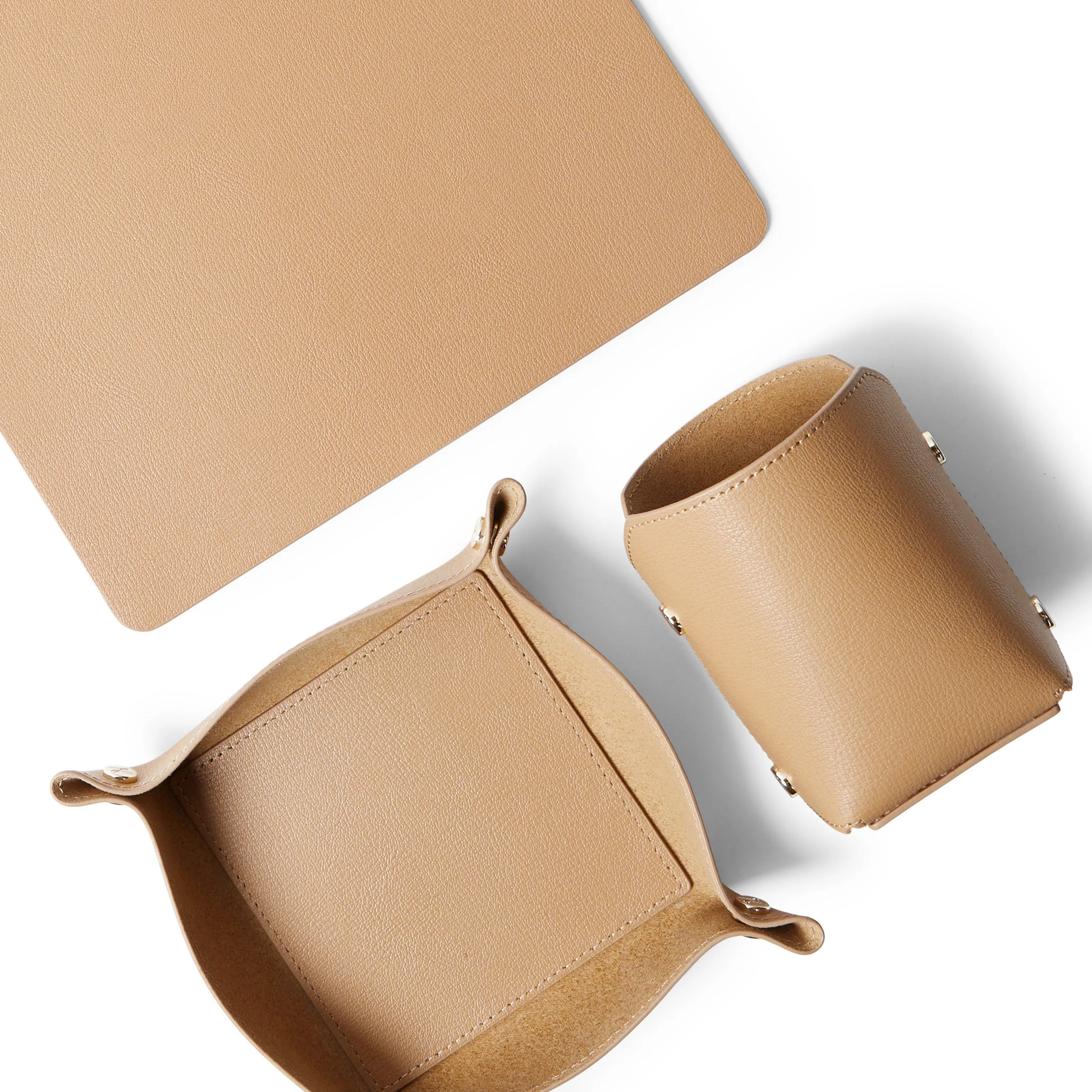 Modern Travel Desk Set Tan - Image 2