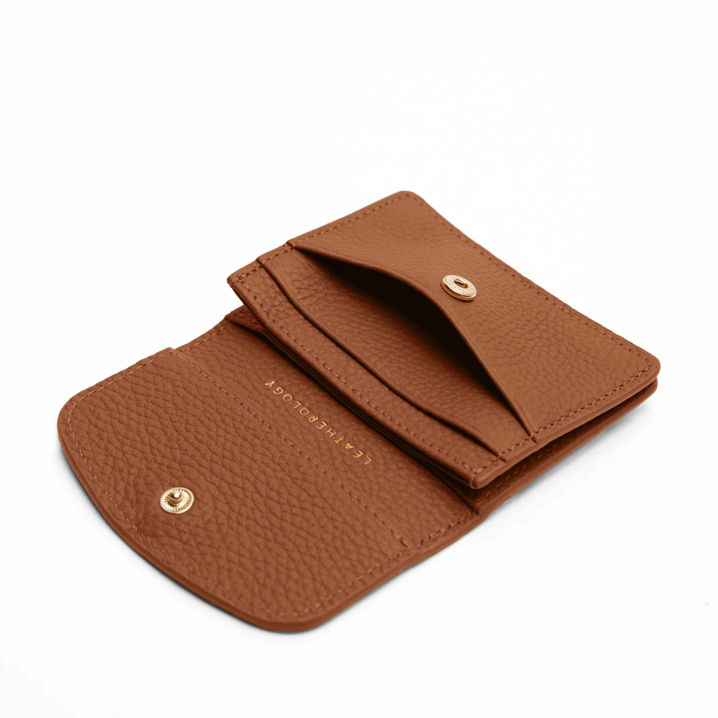 Nina Slim Card Case Saddle Brown - Image 2
