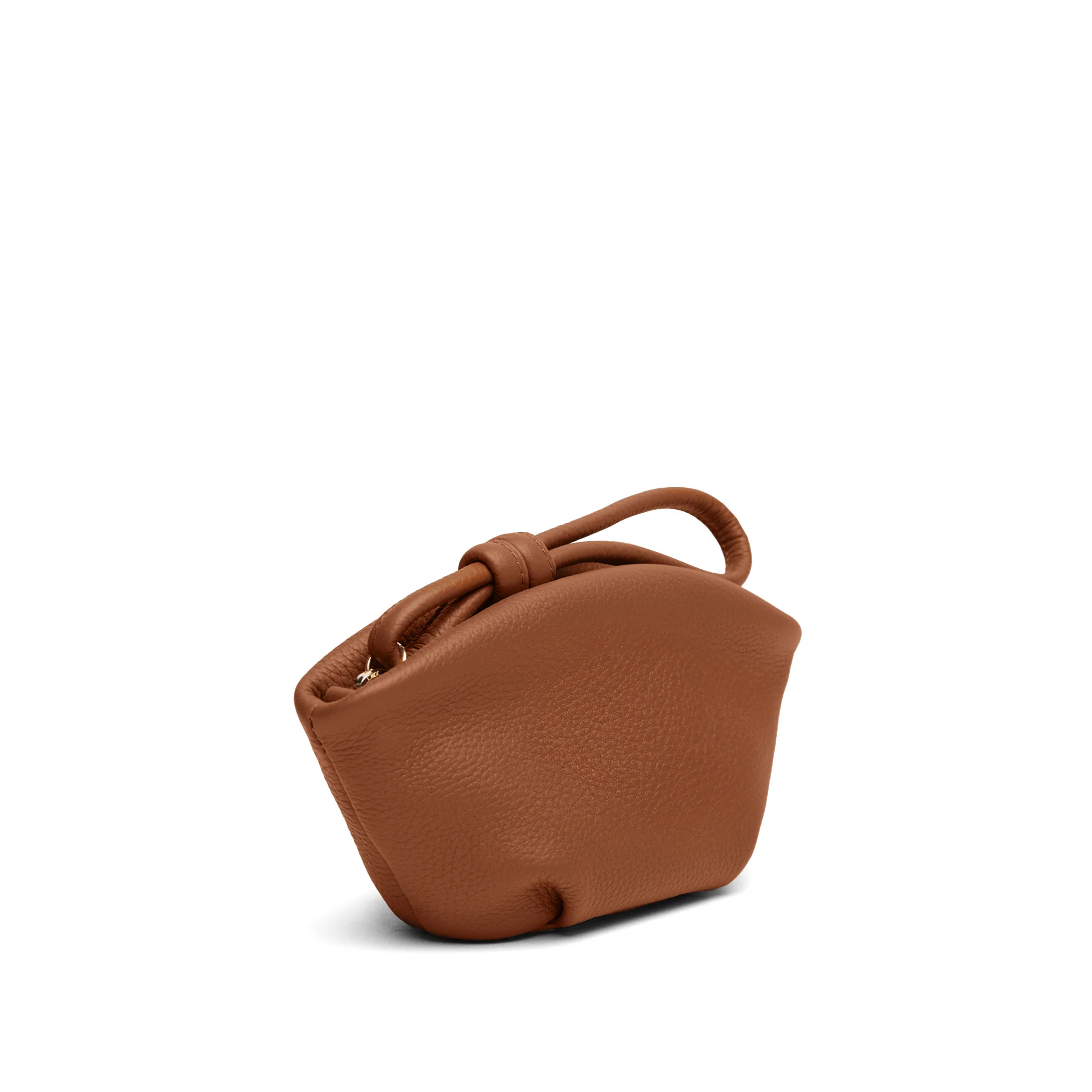 Petite Dumpling Pouch Saddle Brown - Image 5