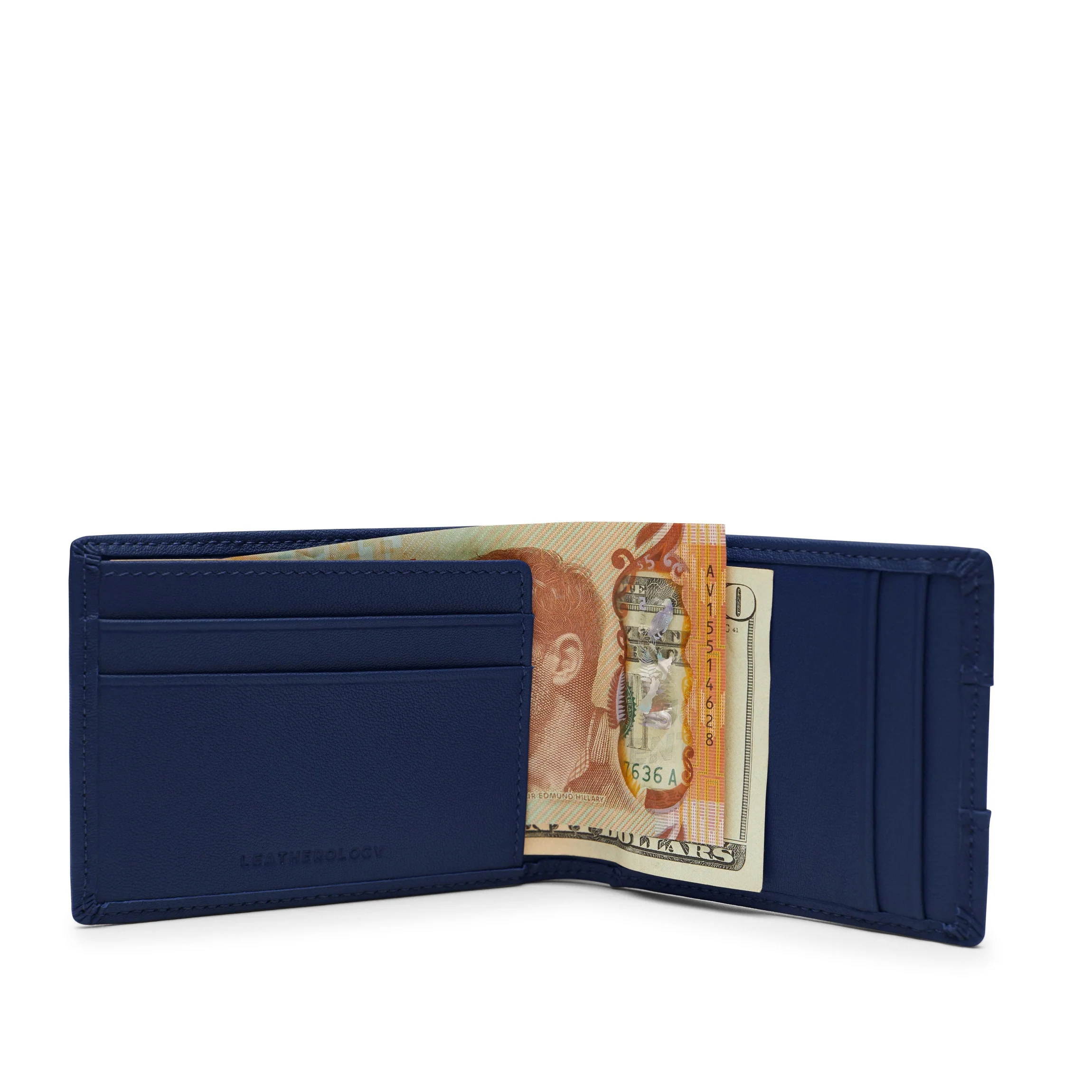 Slim Utility Card Wallet Navy Blue - Image 3