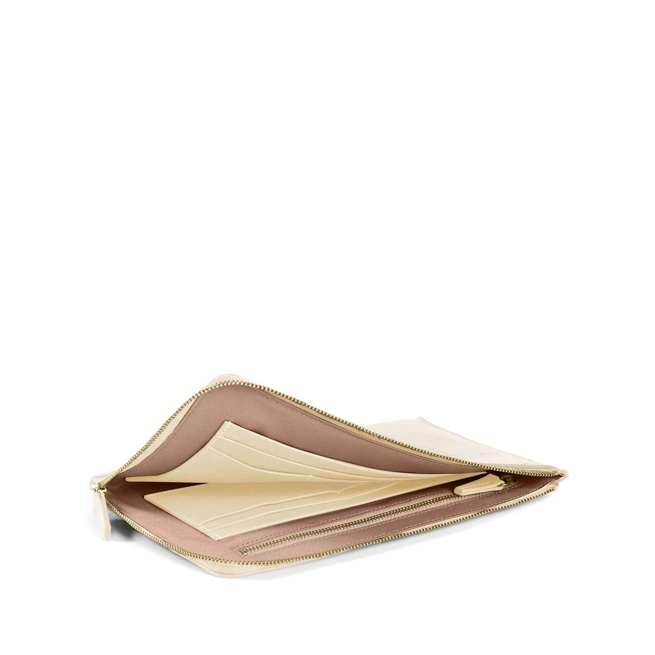 Slim Zip Travel Wallet Sand - Image 3