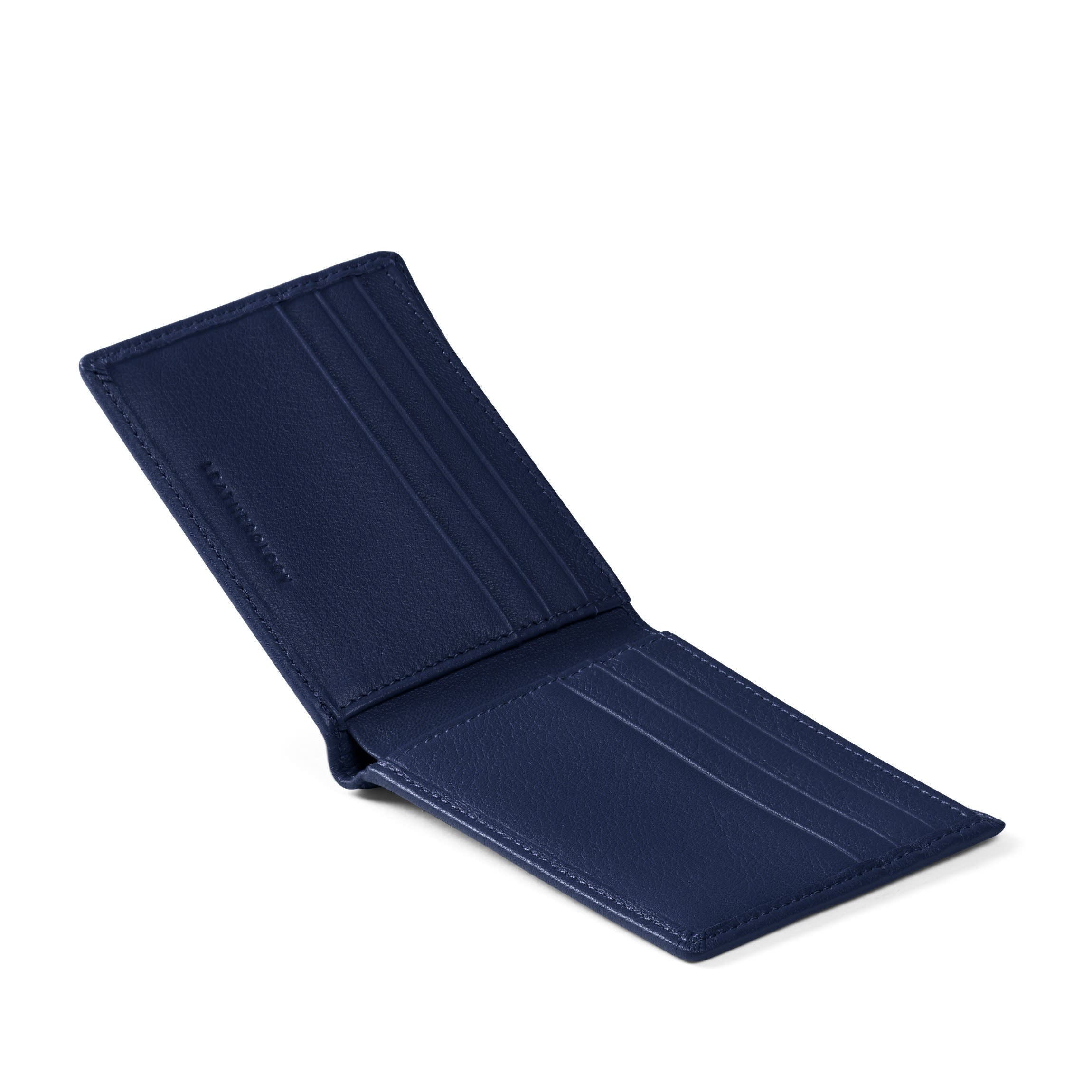 Thin Bifold Wallet Navy Blue - Image 4