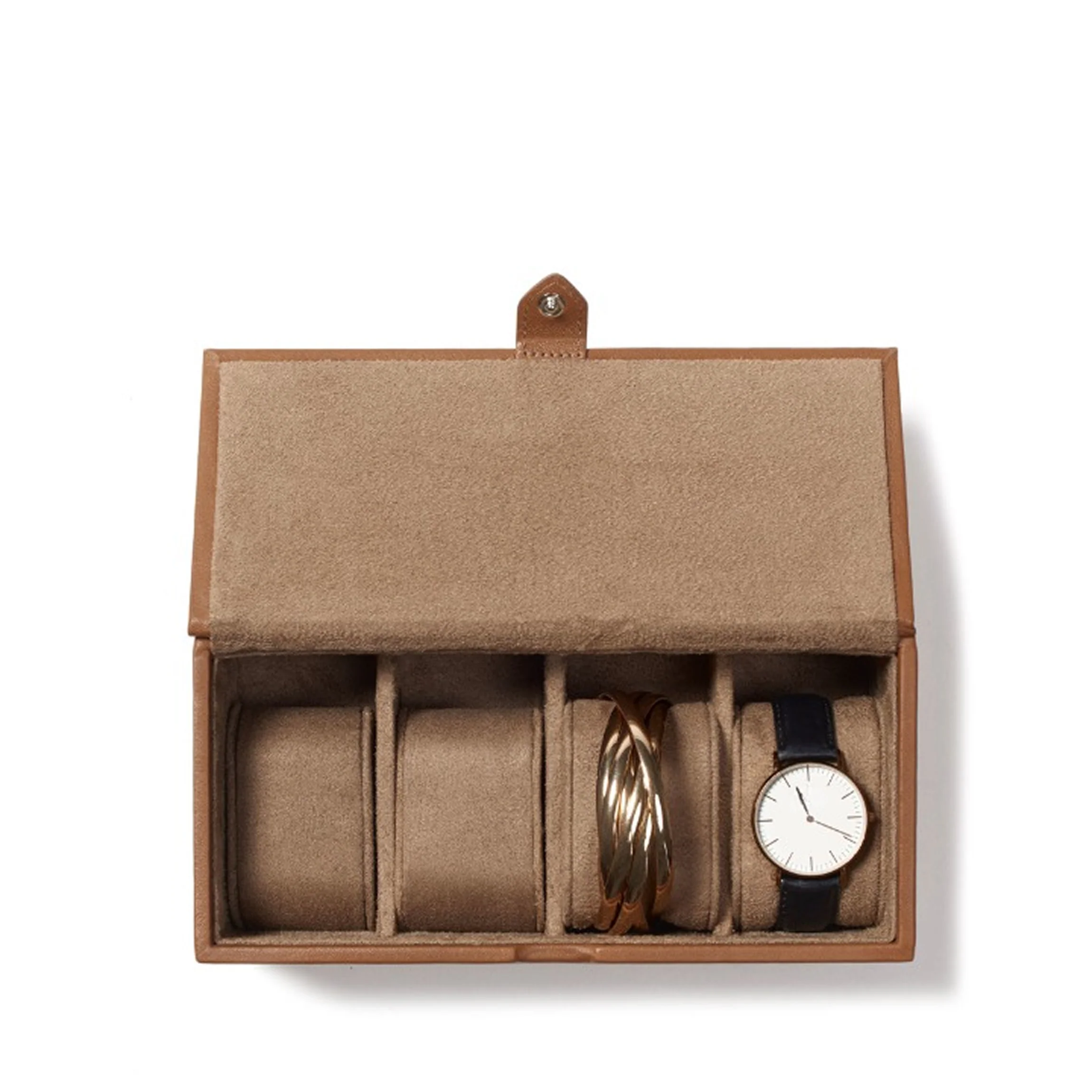 Watch & Bracelet Box Cognac - Image 2