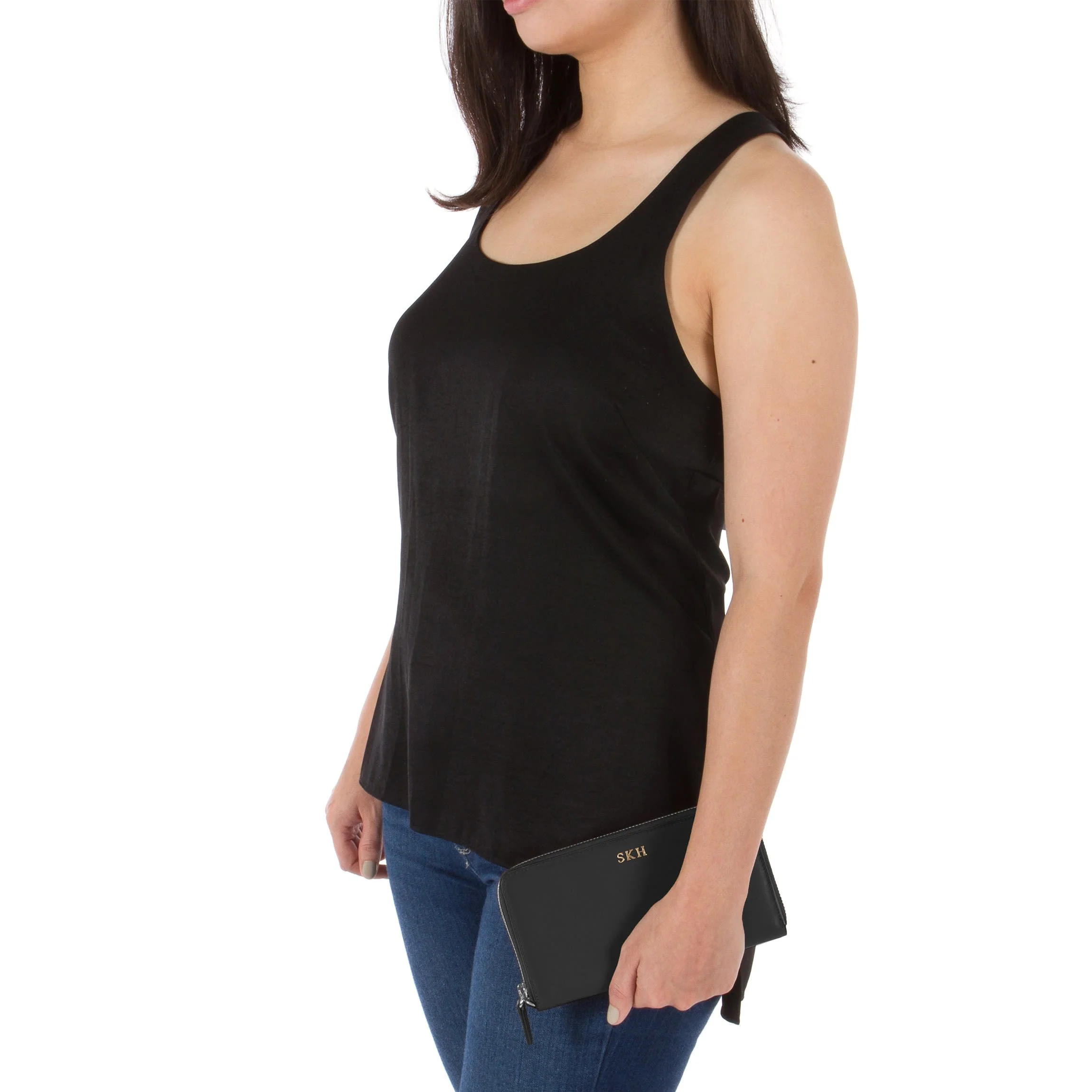 Windsor Flat Zip Wallet Black Onyx - Image 6