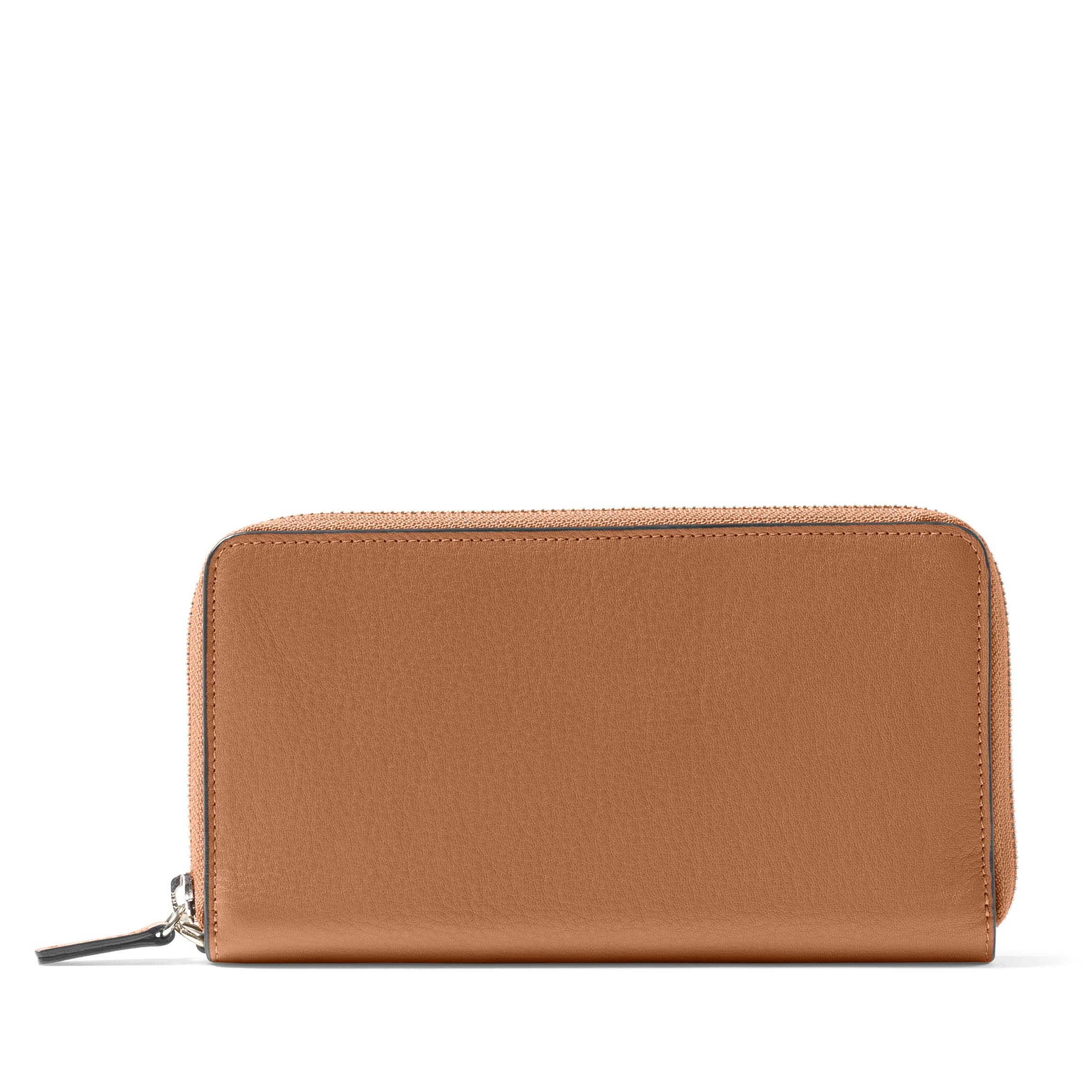 Windsor Flat Zip Wallet Cognac