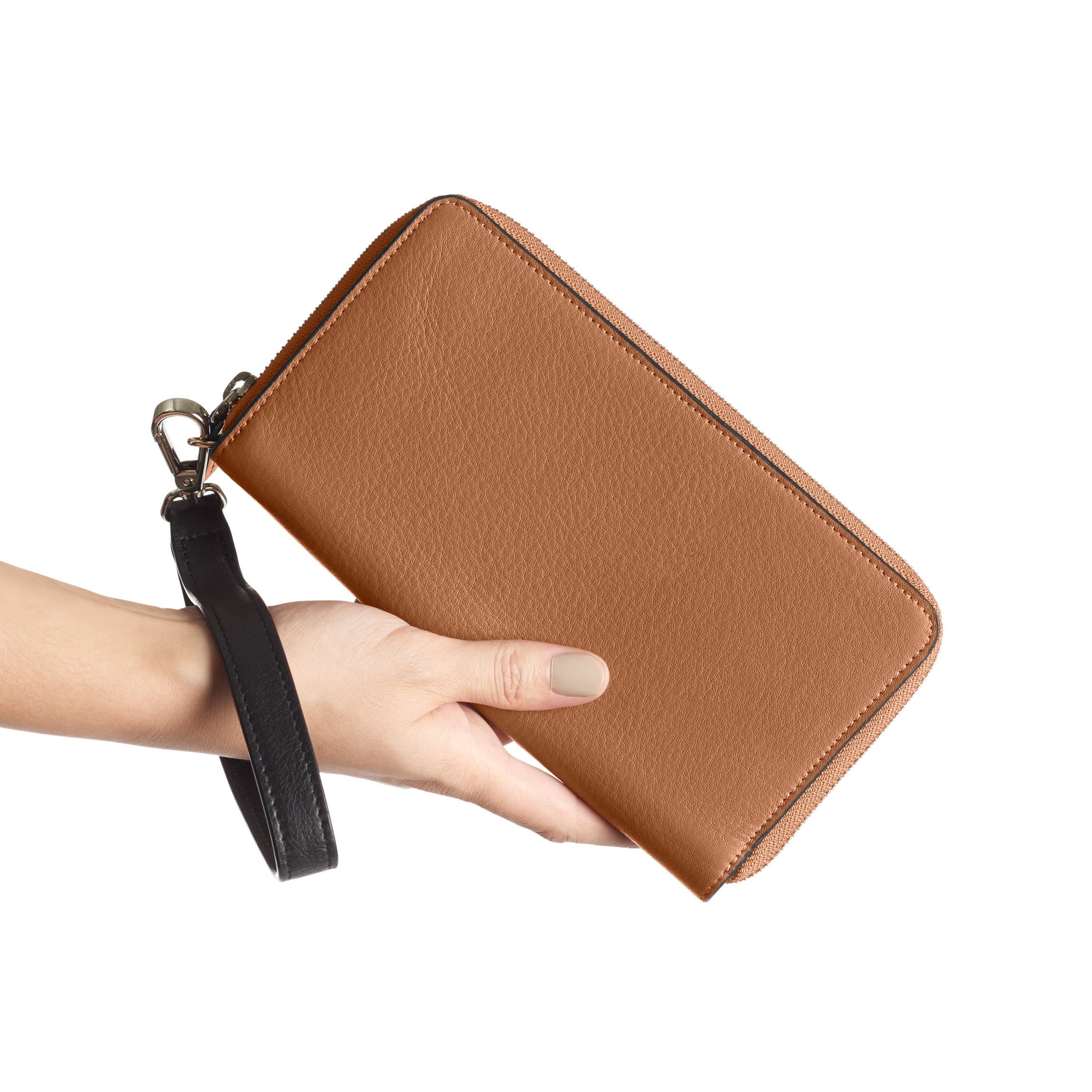 Windsor Flat Zip Wallet Cognac - Image 7