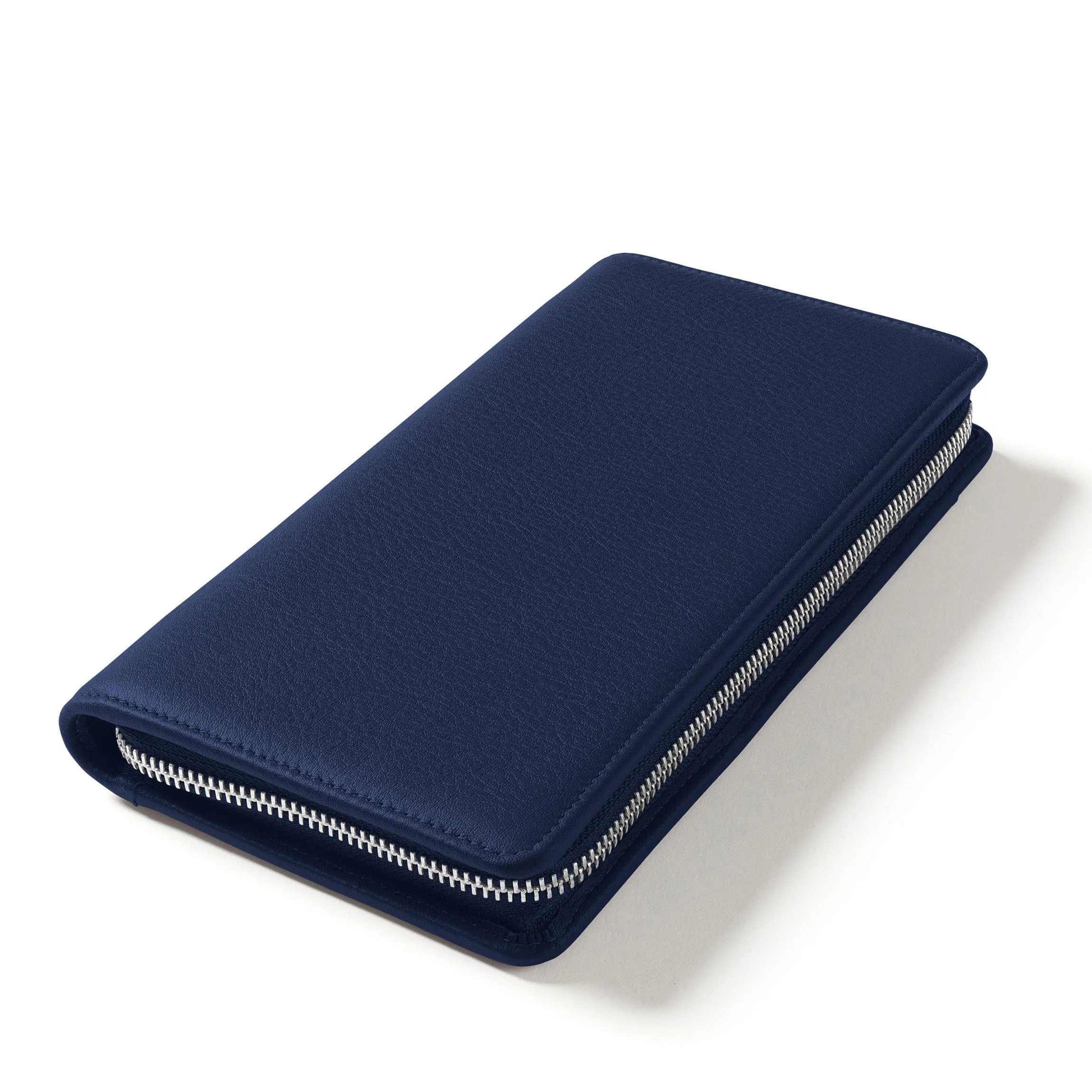 Zip Around Travel Wallet Navy Blue - Image 3